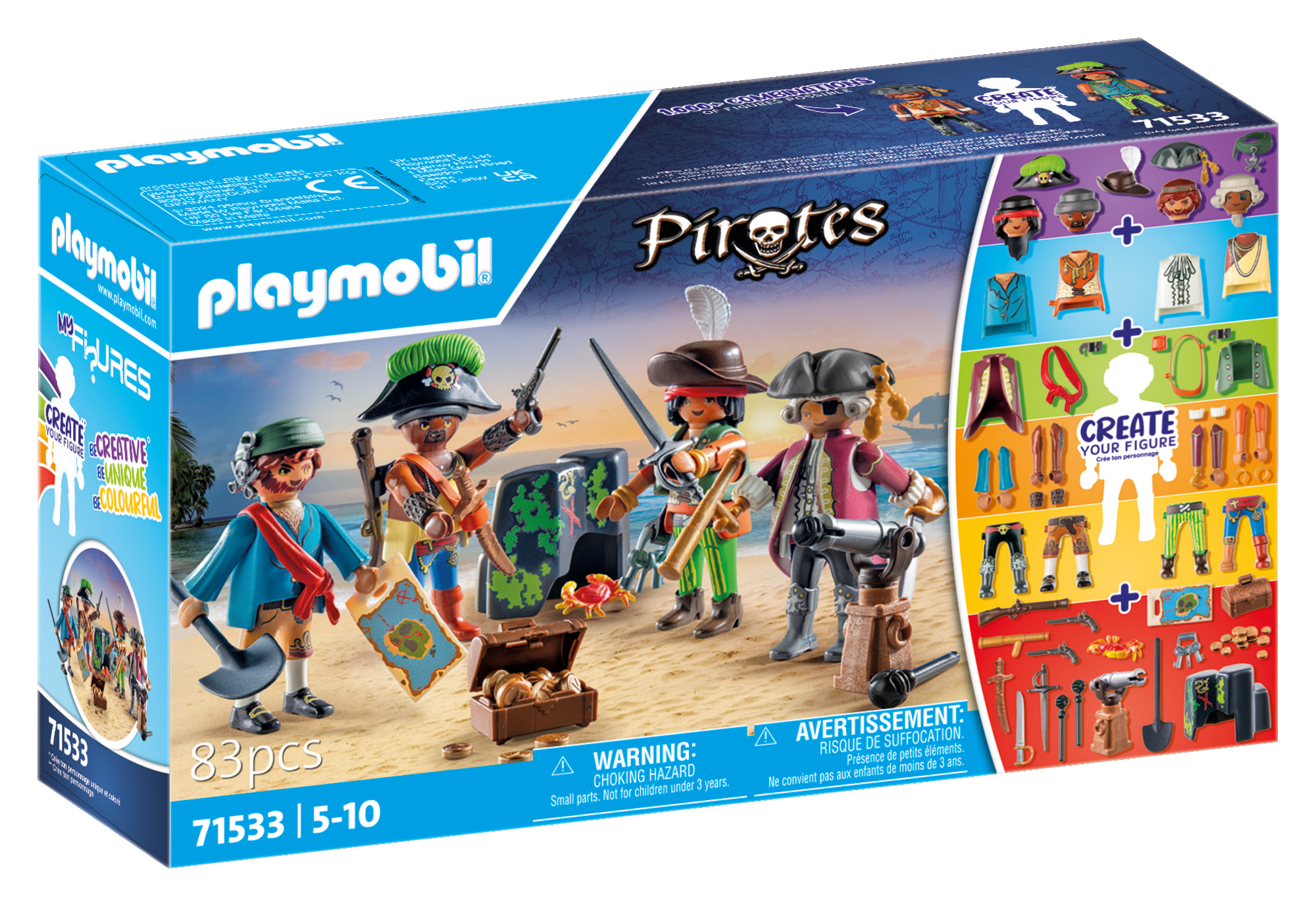 PIRATES, PLAYMOBIL, Set, Figuren, Zubehör
