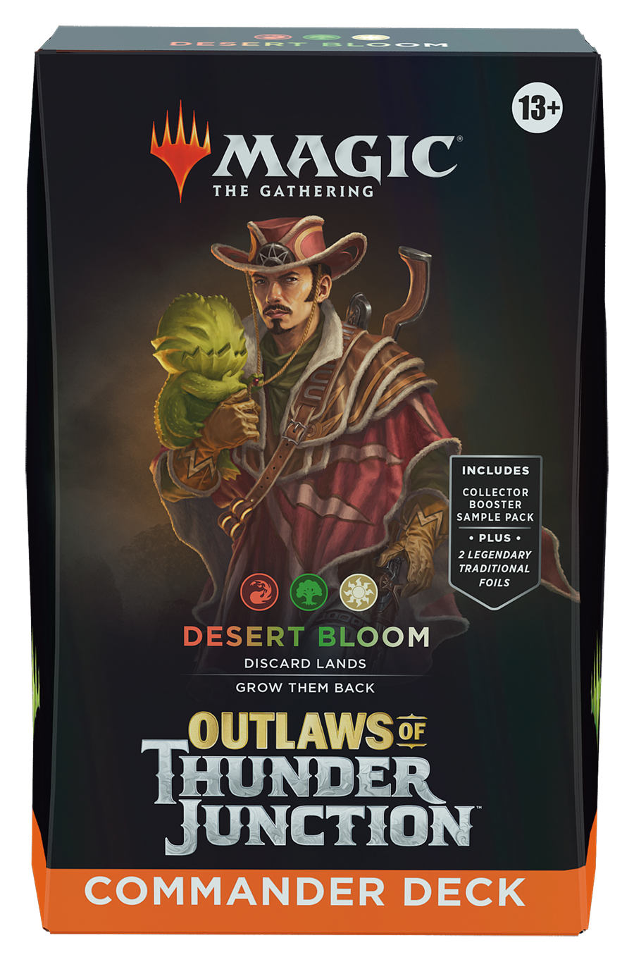Magic CCG: Outlaws of Thunder Junction Commander Deck "Desert Bloom" Magic CCG: Outlaws of Thunder Junction Commander Deck "Desert Bloom"