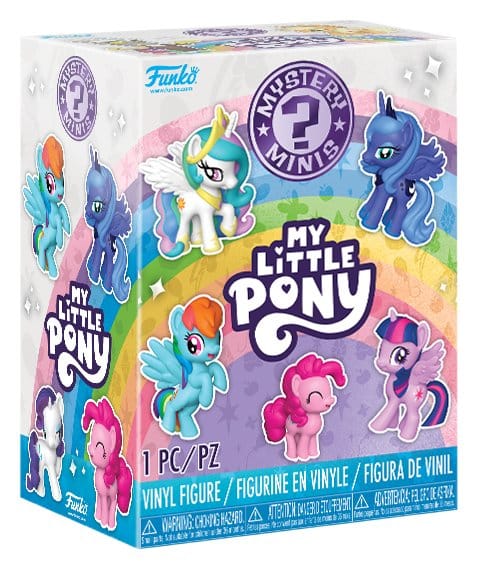 Vinylfigur, My Little Pony, rosa Figur, bunter Karton, Sammler-Spielzeug