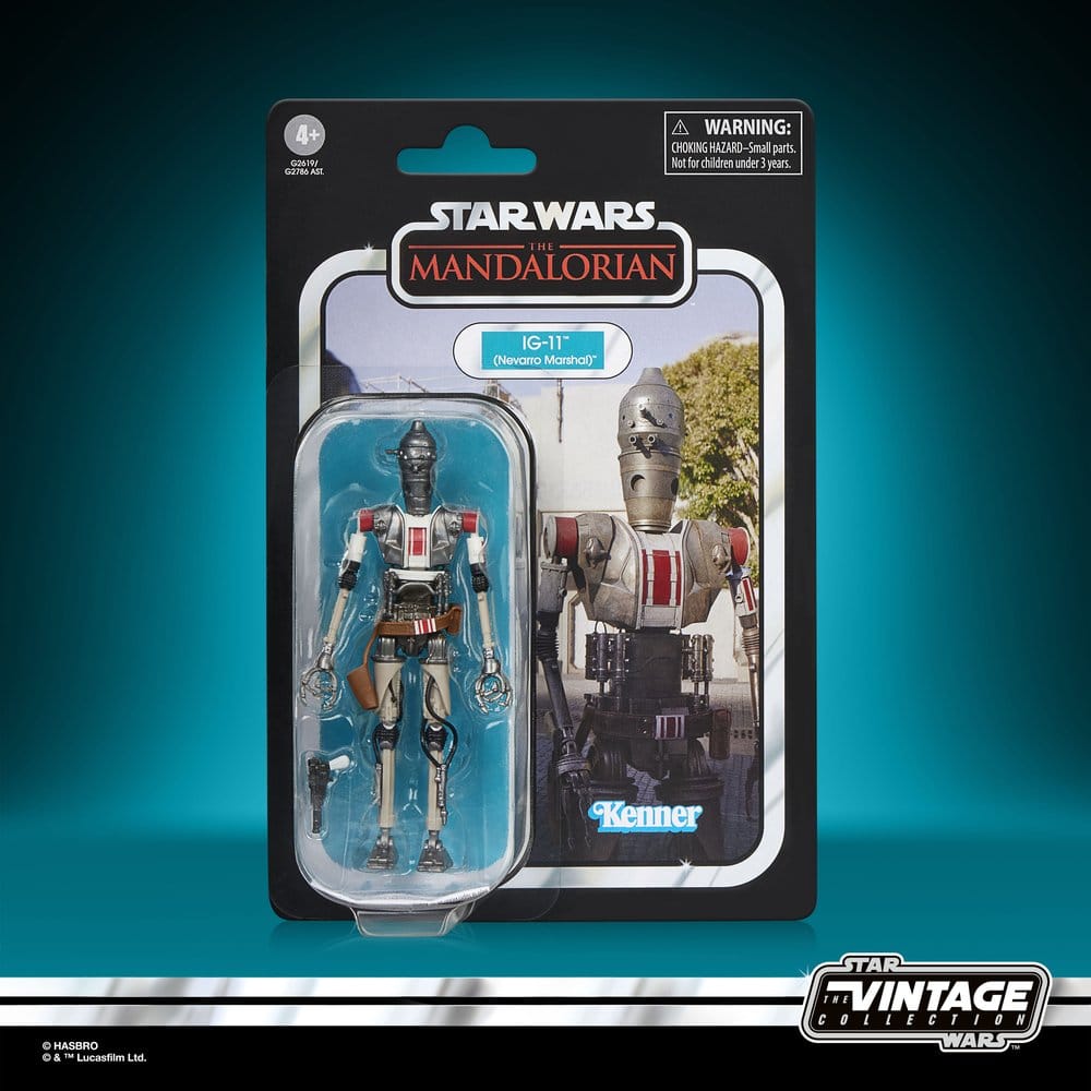 Star Wars, Mandalorian, Actionfigur, Robot, Maskenfigur