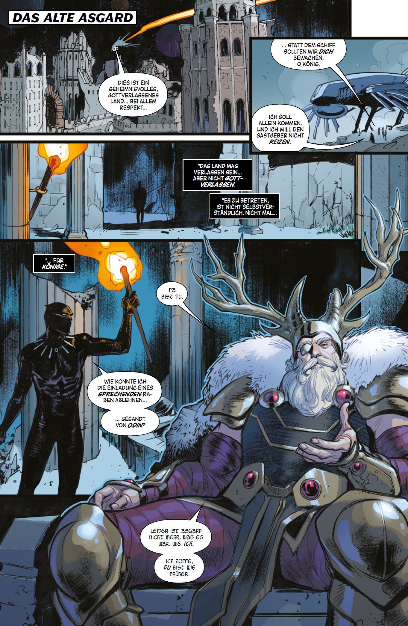 Comic, Gothic castle, Dunkler Ritter, Geweih-König, Rüstung