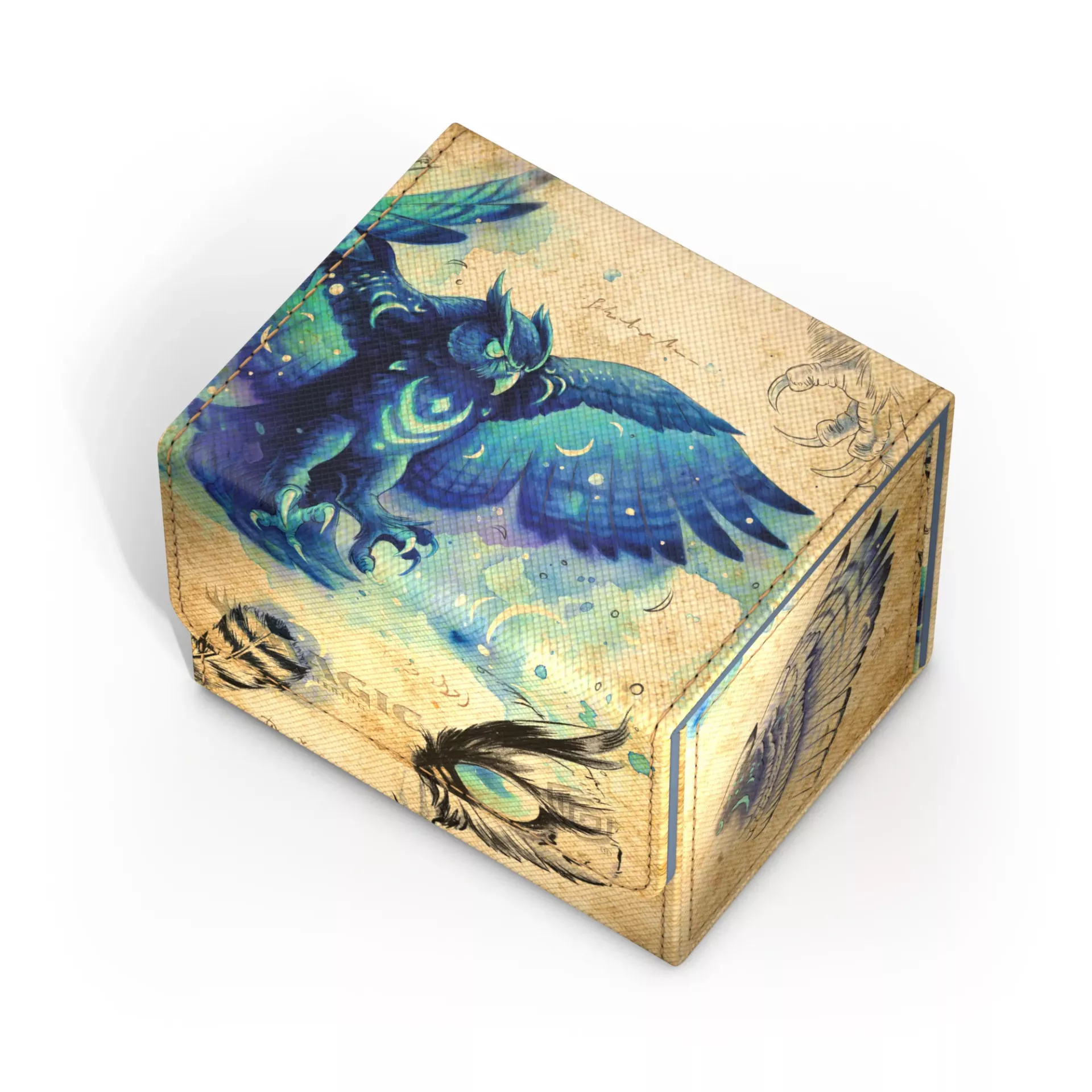 Ultimate Guard: Deckbox SideWinder 100+ XenoSkin Magic Bloomburrow Maha Its Feathers Night Ultimate Guard: Deckbox SideWinder 100+ XenoSkin Magic Bloomburrow Maha Its Feathers Night