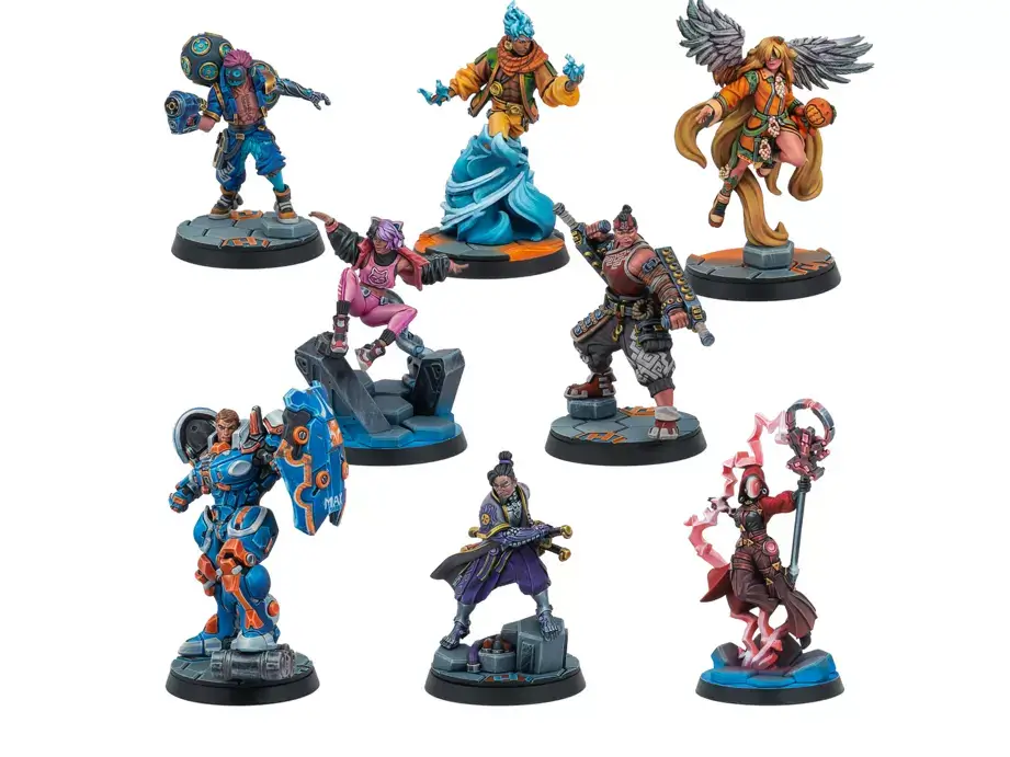 Infinity: HexaDome Legends Core Box dt. -miniaturmodelle, figuren, brettspiel-zubehör, würfel, fantasy