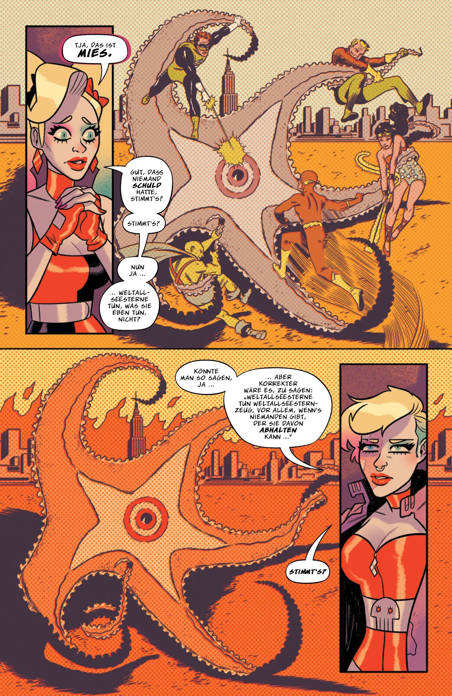 Harley Quinn: Harley zerlegt das DC-Universum Oktopus, Tentakelorgan, Comic, Kunstwerkzeug, Achteckig