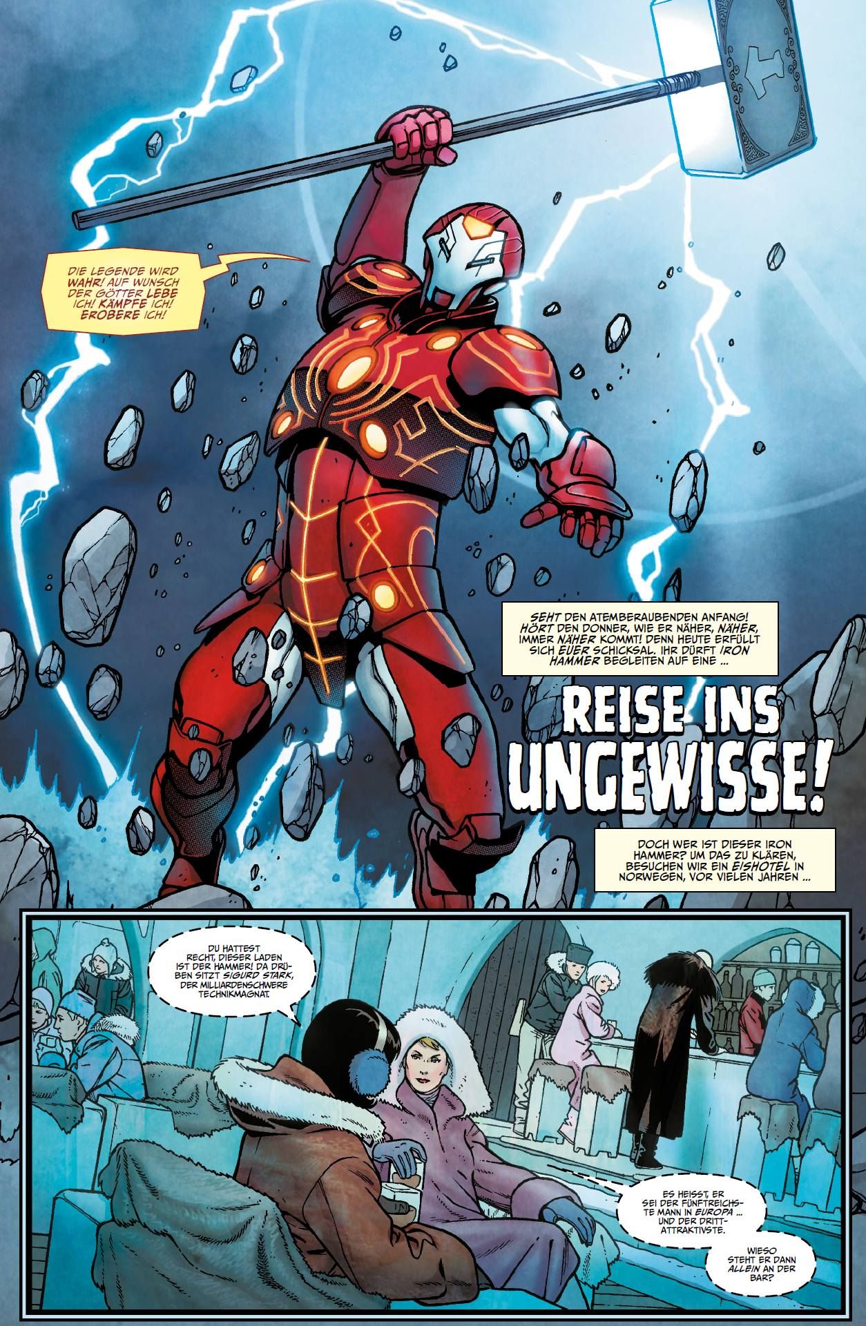 Superheld, Iron Man, Hammer, Armor, Comic