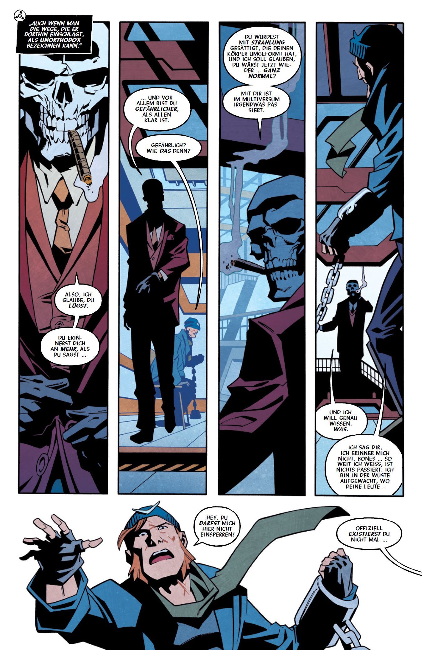 Infinite Frontier: Die geheimen Akten Comic, Batman, Cigar, Schädel, Handschellen