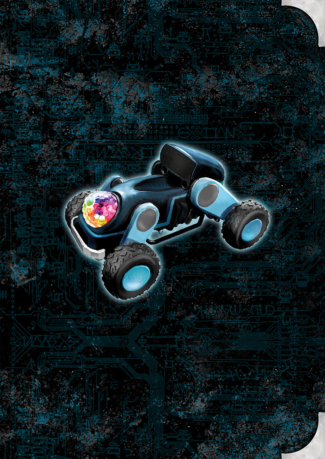 RC Auto, LED-Lichter, Blau, Offroad, Spielzeug