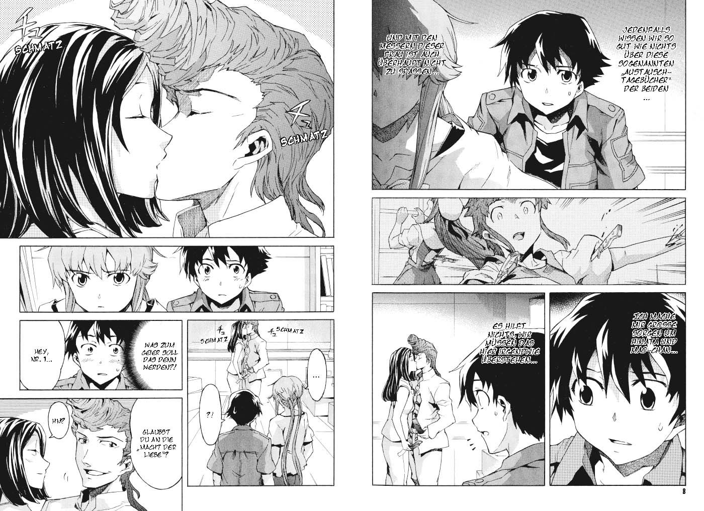 Mirai Nikki Bd.4 New Edition Kuss, Manga, Paar, Schule, Bühne