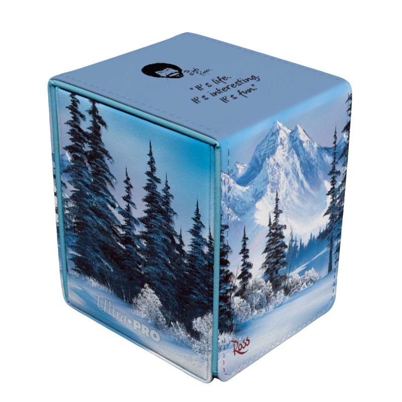 Ultra Pro: Alcove Flip Deck Box Bob Ross Winter Paradise Kiste
