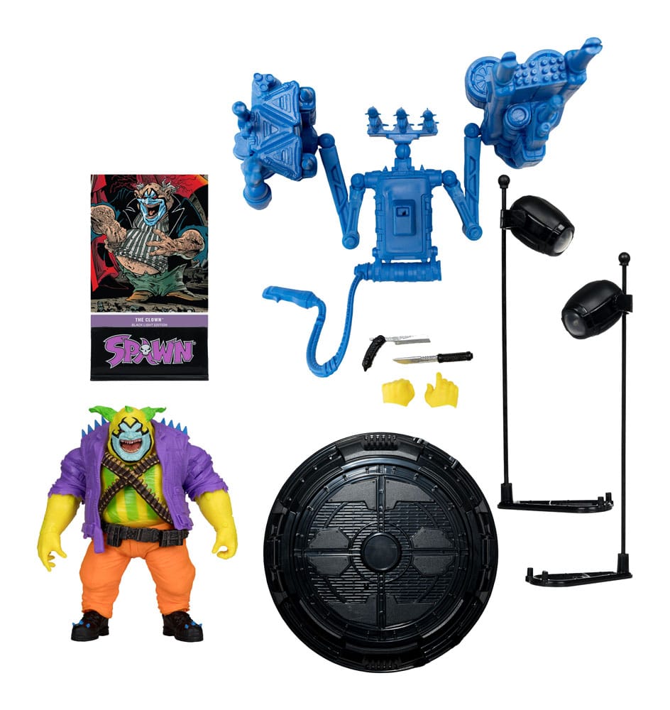 Spawn AF: The Clown Black Light Edition Gold Label 30cm Spawn AF: The Clown Black Light Edition Gold Label 30cm