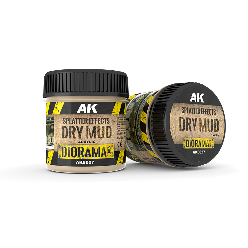 AK: SPLATTER EFFECTS DRY MUD - 100ml (Acrylic) AK: SPLATTER EFFECTS DRY MUD - 100ml (Acrylic)