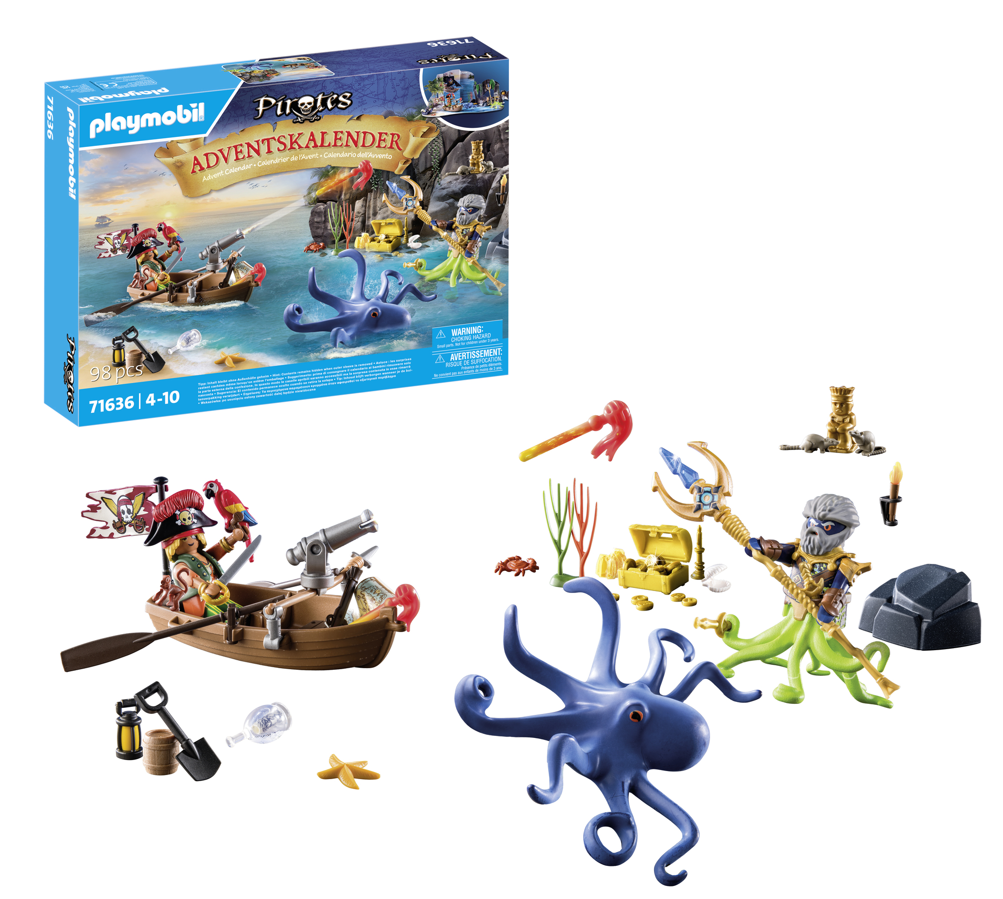 Pirates, Advent calendar, Playmobil, Octopus, Underwater adventure