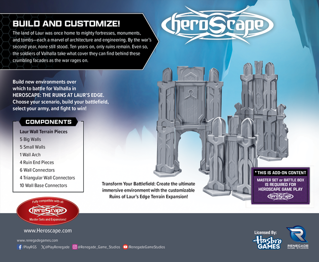 HeroScape: The Ruins at Laurs Edge Terrain Expansion
