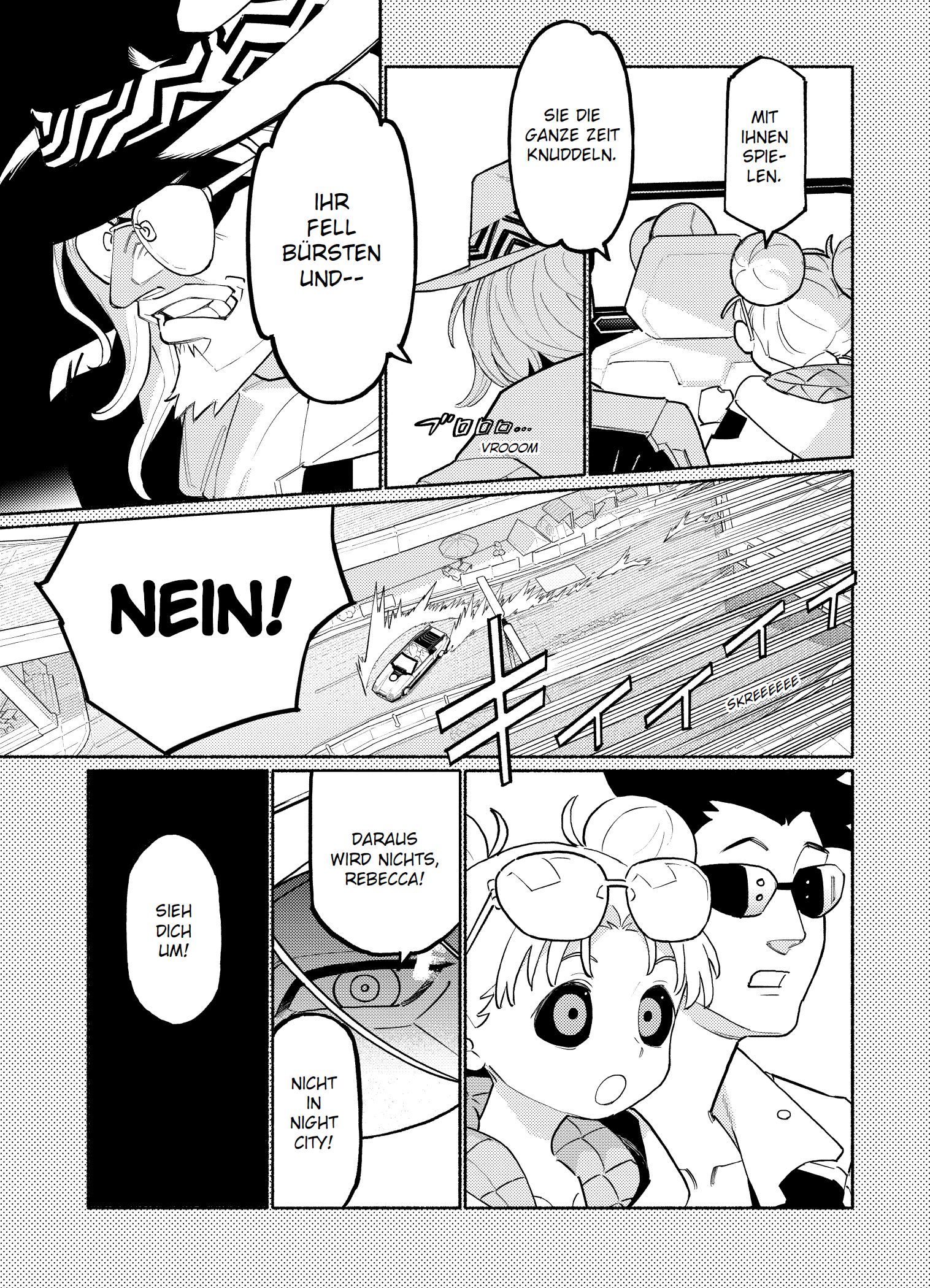 Cyberpunk 2077: Edgerunners Bd.1 Comic, Manga, Autofokus, Autobahn, Auto