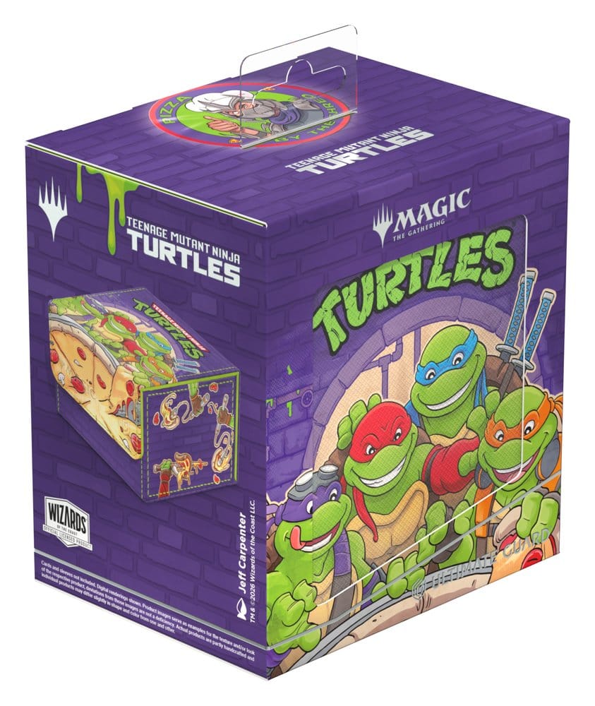 Turtles, Brettspiel, Pizzastück, Pizza Belag, Kartenbox