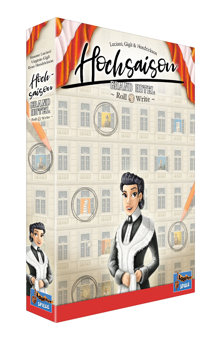 Hochsaison: Grand Hotel Roll & Write Hochsaison, Grand Hotel, Roll & Write, Puzzlespiel, Buchcover