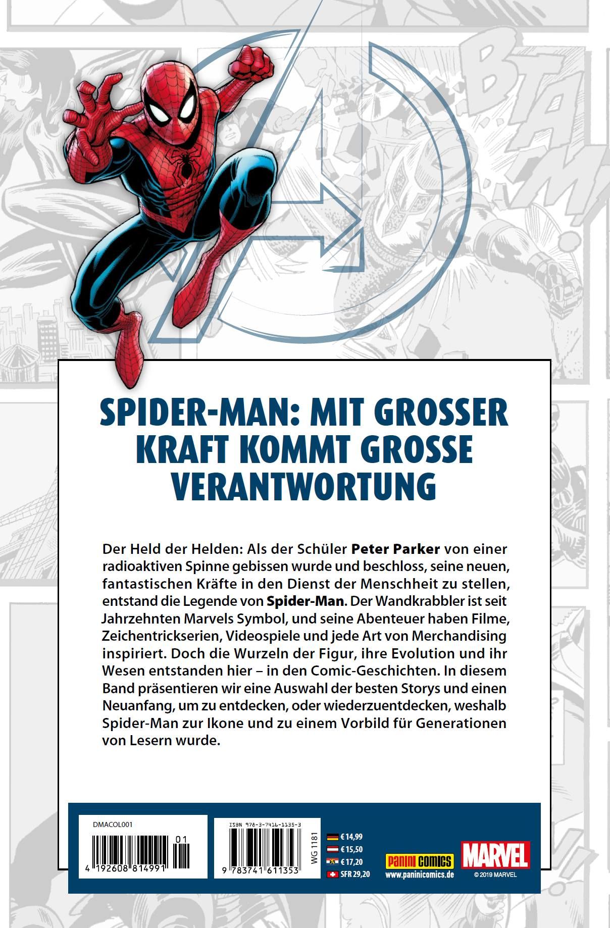Spider-Man, Comics, Superheld, Kunstwerk, Comic-Backcover