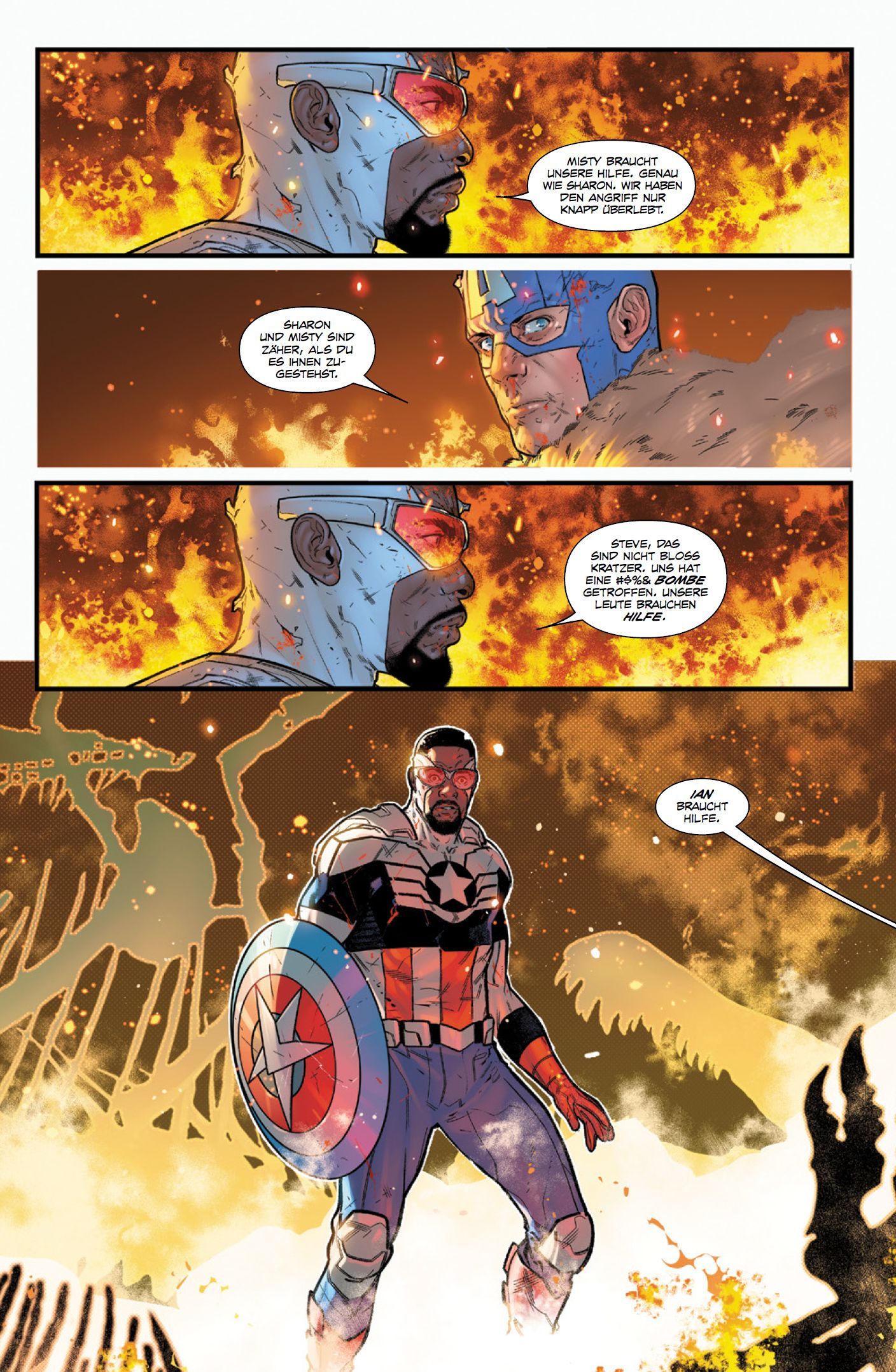 Captain America: Kalter Krieg Comic, Superheld, Captain America, Schild, Kampf