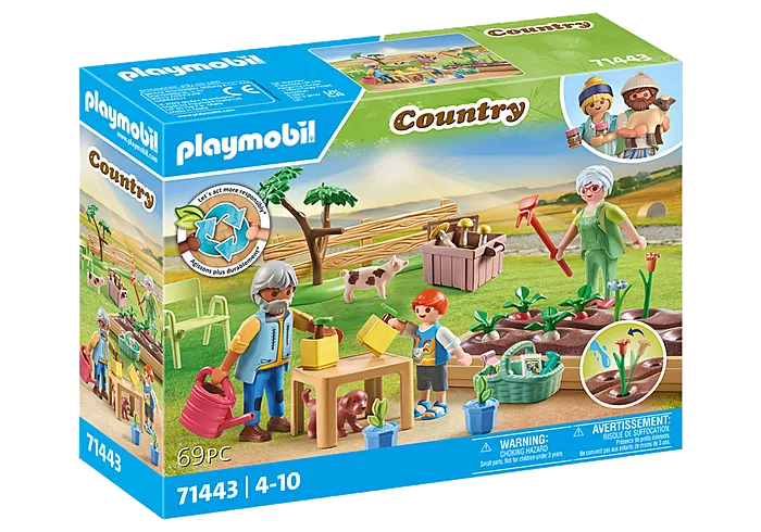 Playmobil: Bauernhof - Idyllischer Gemüsegarten bei den Großeltern