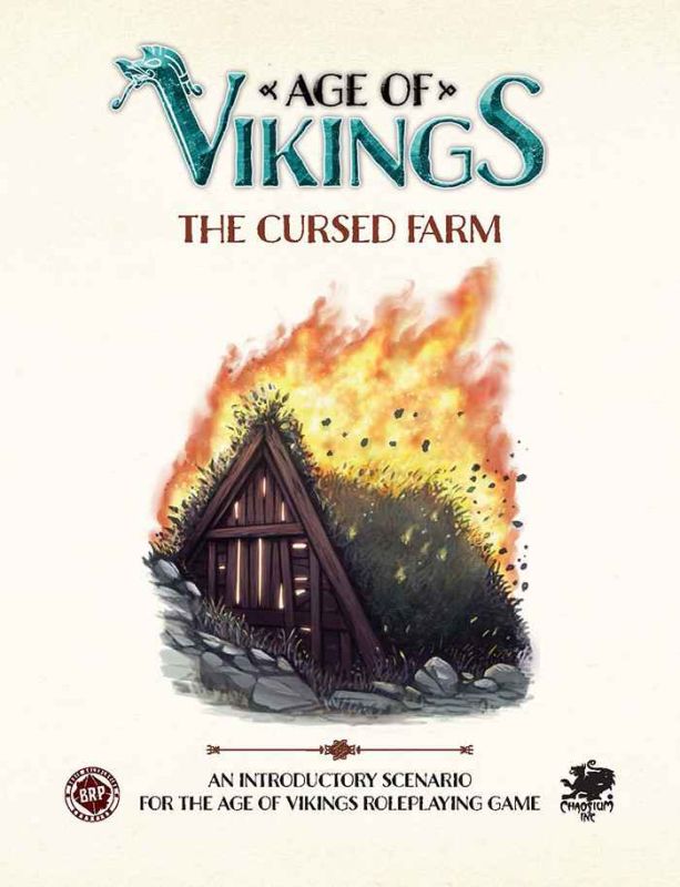 Age of Vikings RPG: The Cursed Farm Buch, Veröffentlichung, Werbung, Plakat