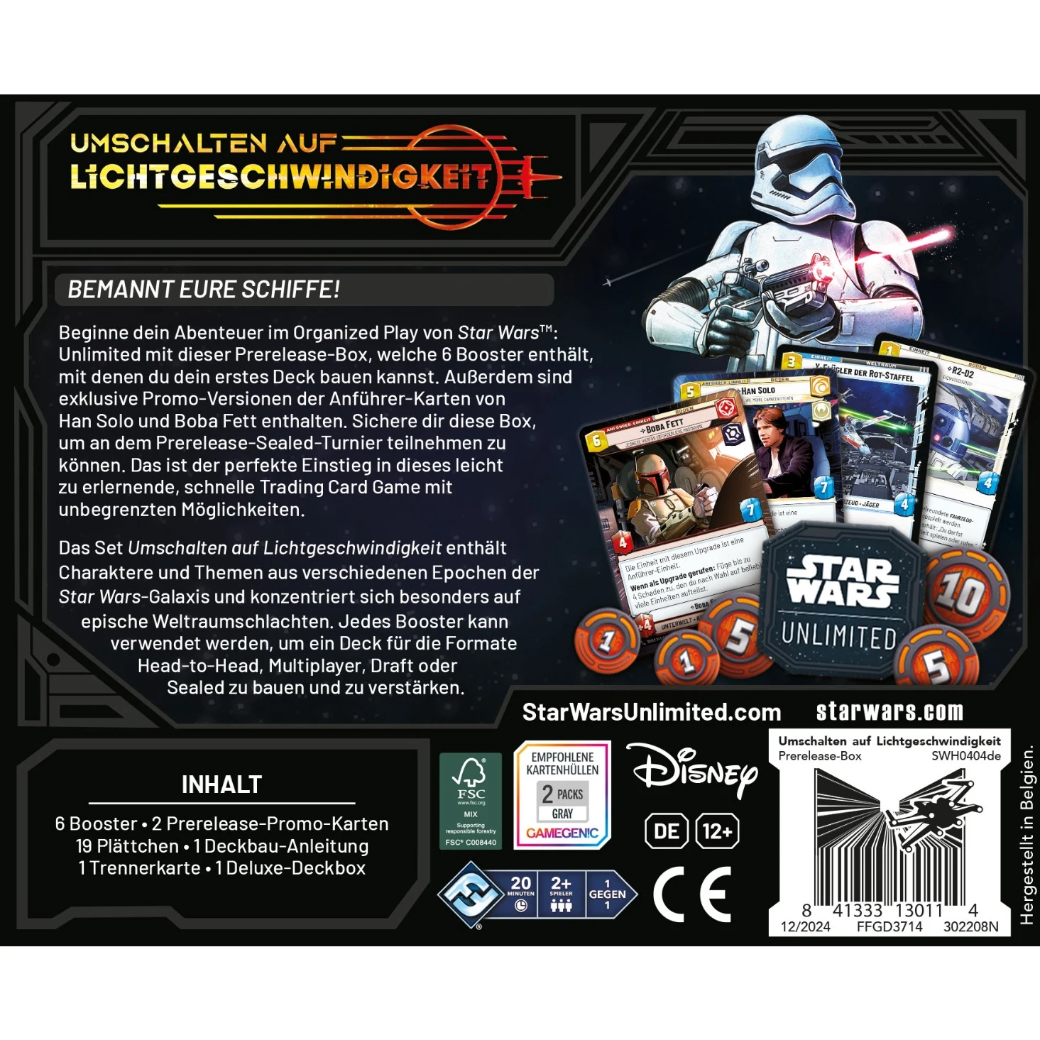 Star Wars Unlimited CCG dt.: Umschalten auf Lichtgeschwindigkeit - Prerelease-Box Star Wars Unlimited CCG dt.: Umschalten auf Lichtgeschwindigkeit - Prerelease-Box