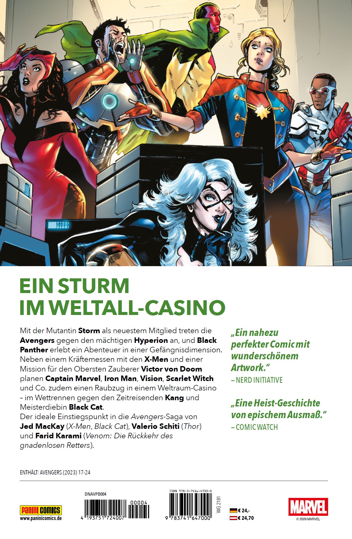 Avengers Bd.4 Comic, Team, Superhelden, Gruppe, Kunstwerk