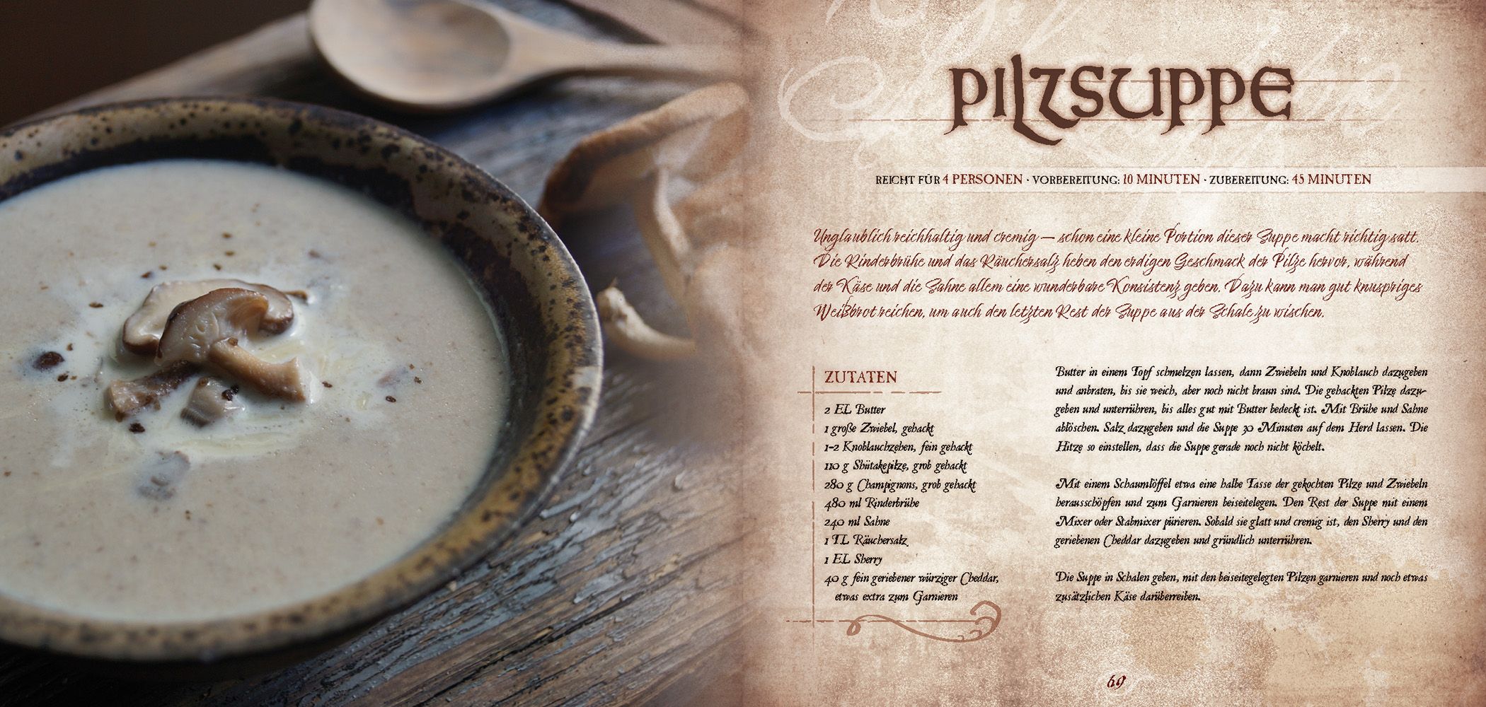Suppe, Käse, Pilz, Suppentopf, Mahlzeit