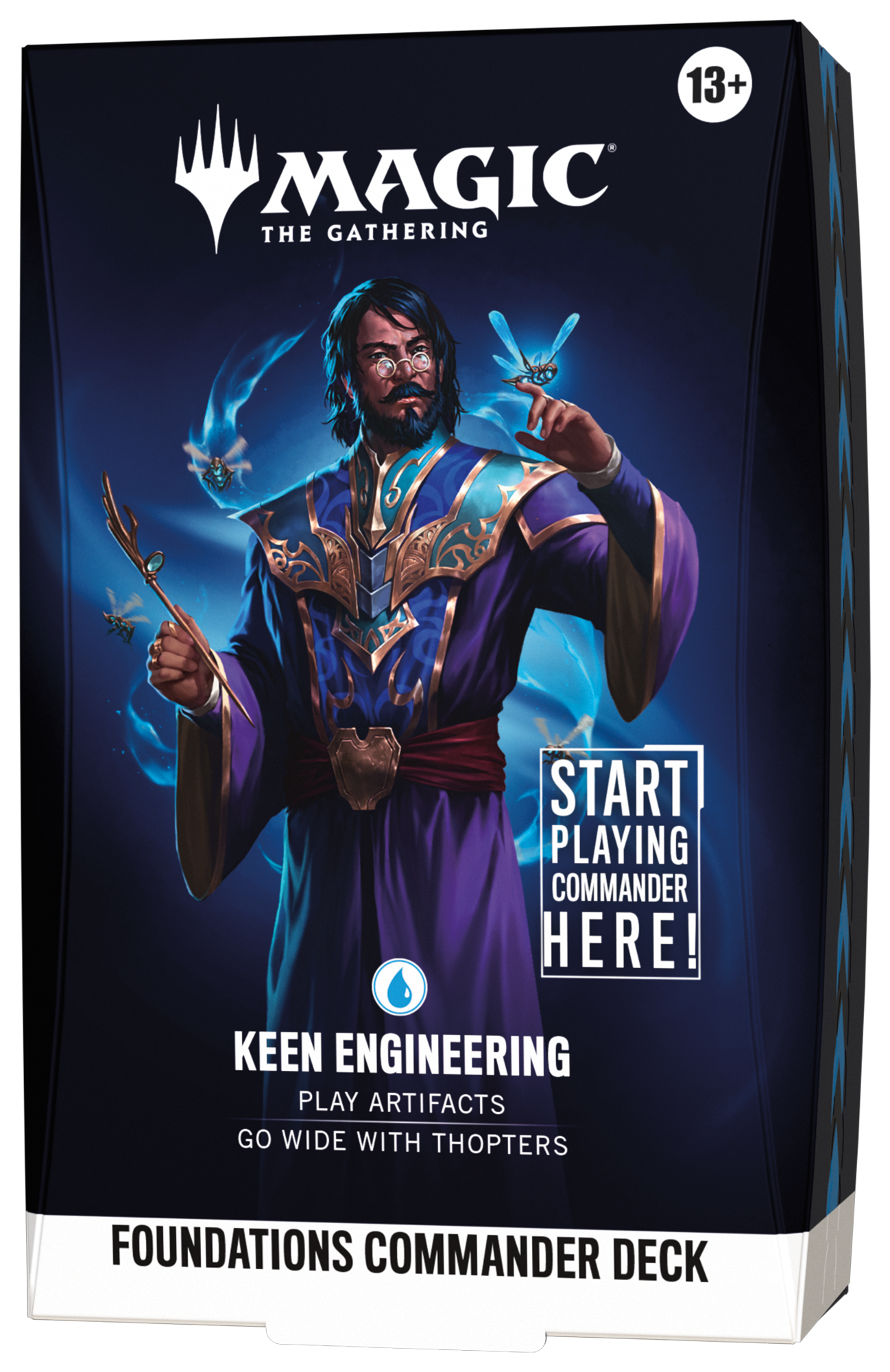 Magic The Gathering, Deck Box, Foundations Commander Deck, Keen Engineering, Play Artifacts