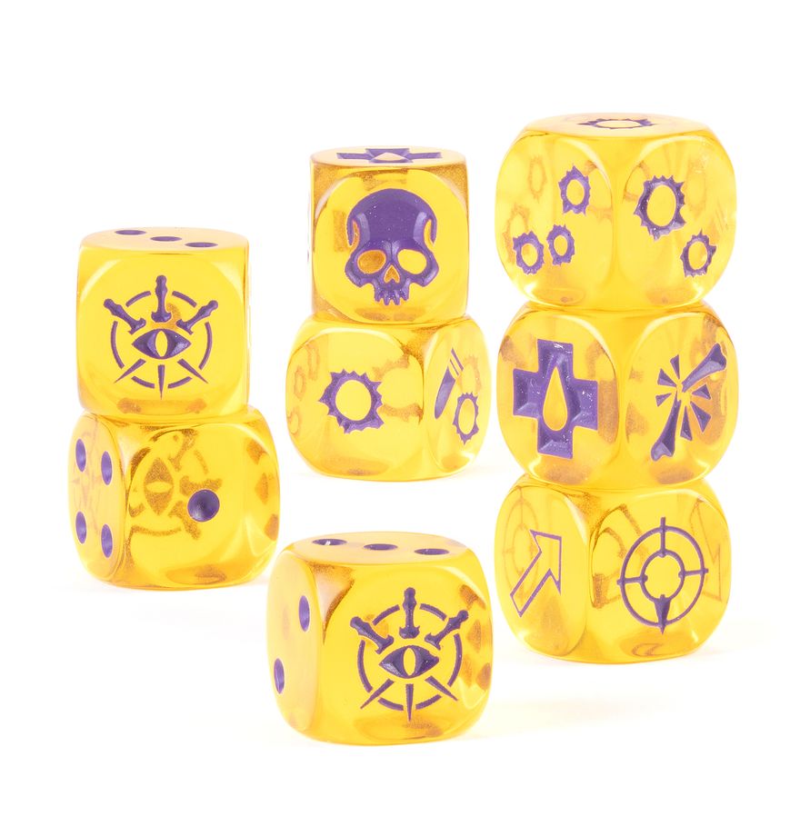 Würfel, Würfelset, Gelb, Transparente Würfel, Symbolwürfel