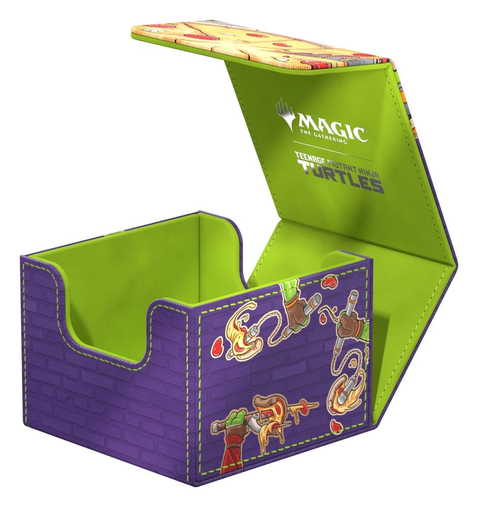 Ultimate Guard: Deckbox SideWinder 133+ Xenoskin Magic - TMNT: Pizza Box Turtle Aufbewahrungsbox, Aufbewahrungsbox, Kunststoffbox, Pappwaren, Teenage Mutant Ninja Turtles