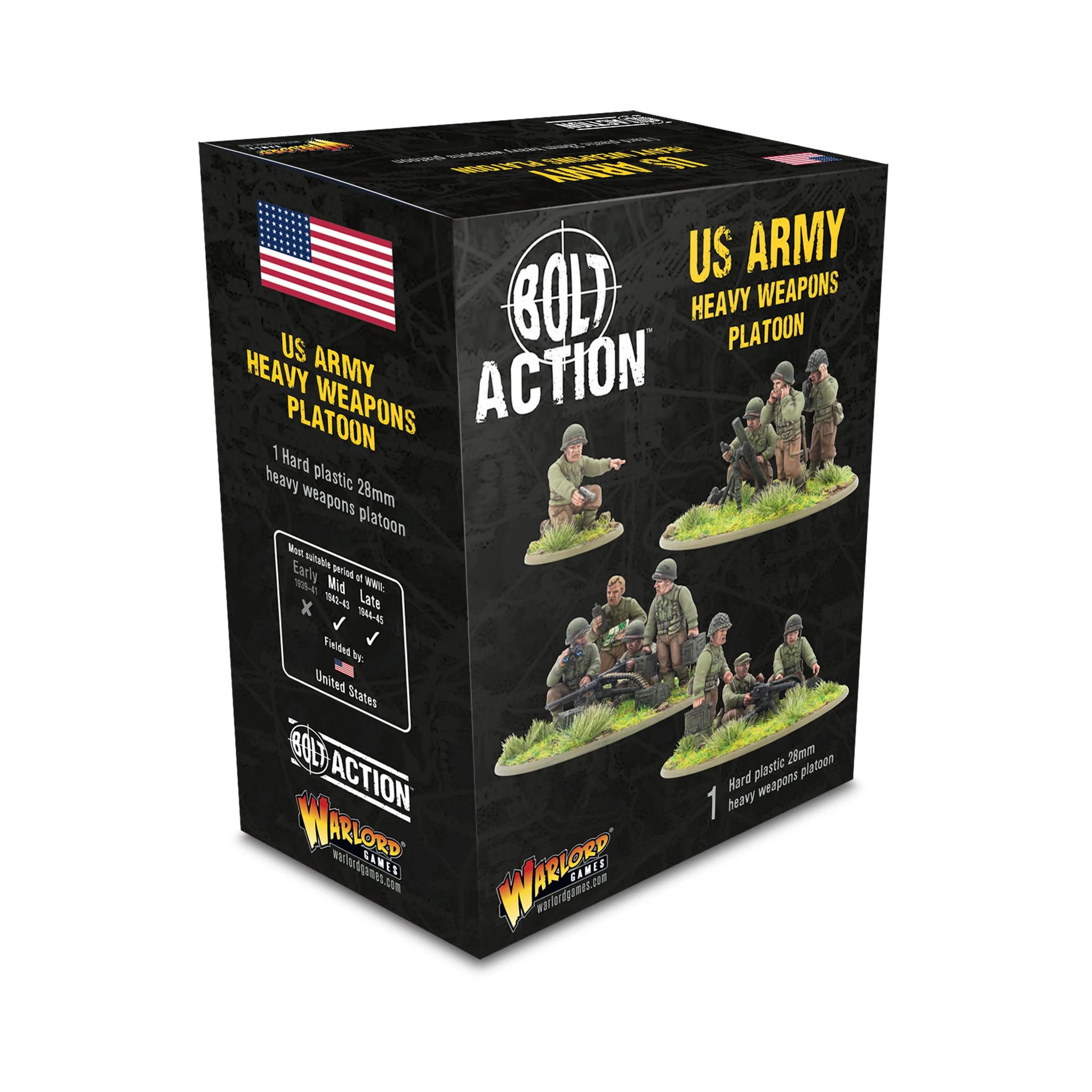 Bolt Action: US - US Army Heavy weapons platoon US-Armee, schwere Waffen, Platoon, Miniaturen, Wargame