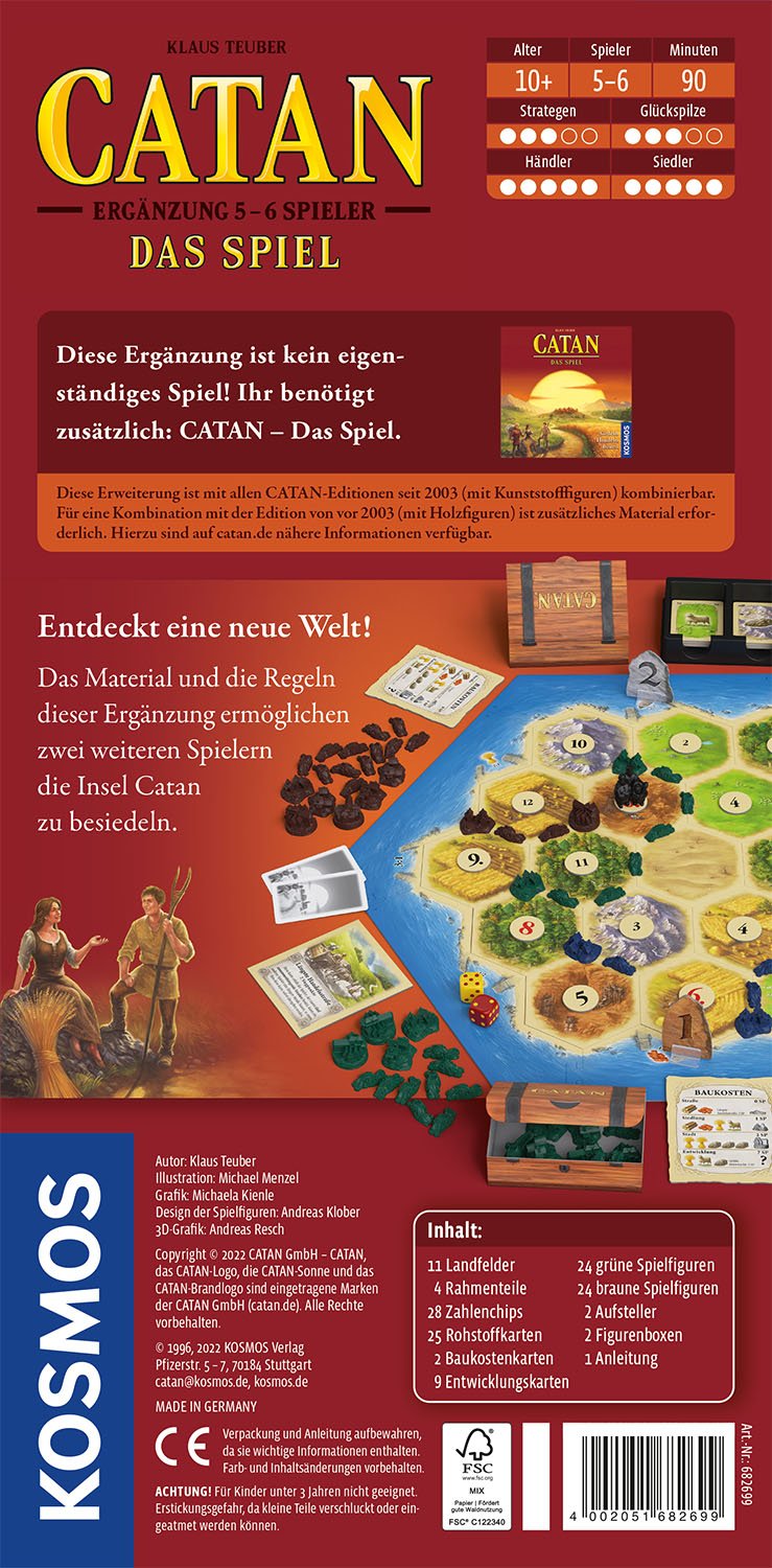 CATAN - Ergänzung 5-6 Spieler CATAN - Ergänzung 5-6 Spieler