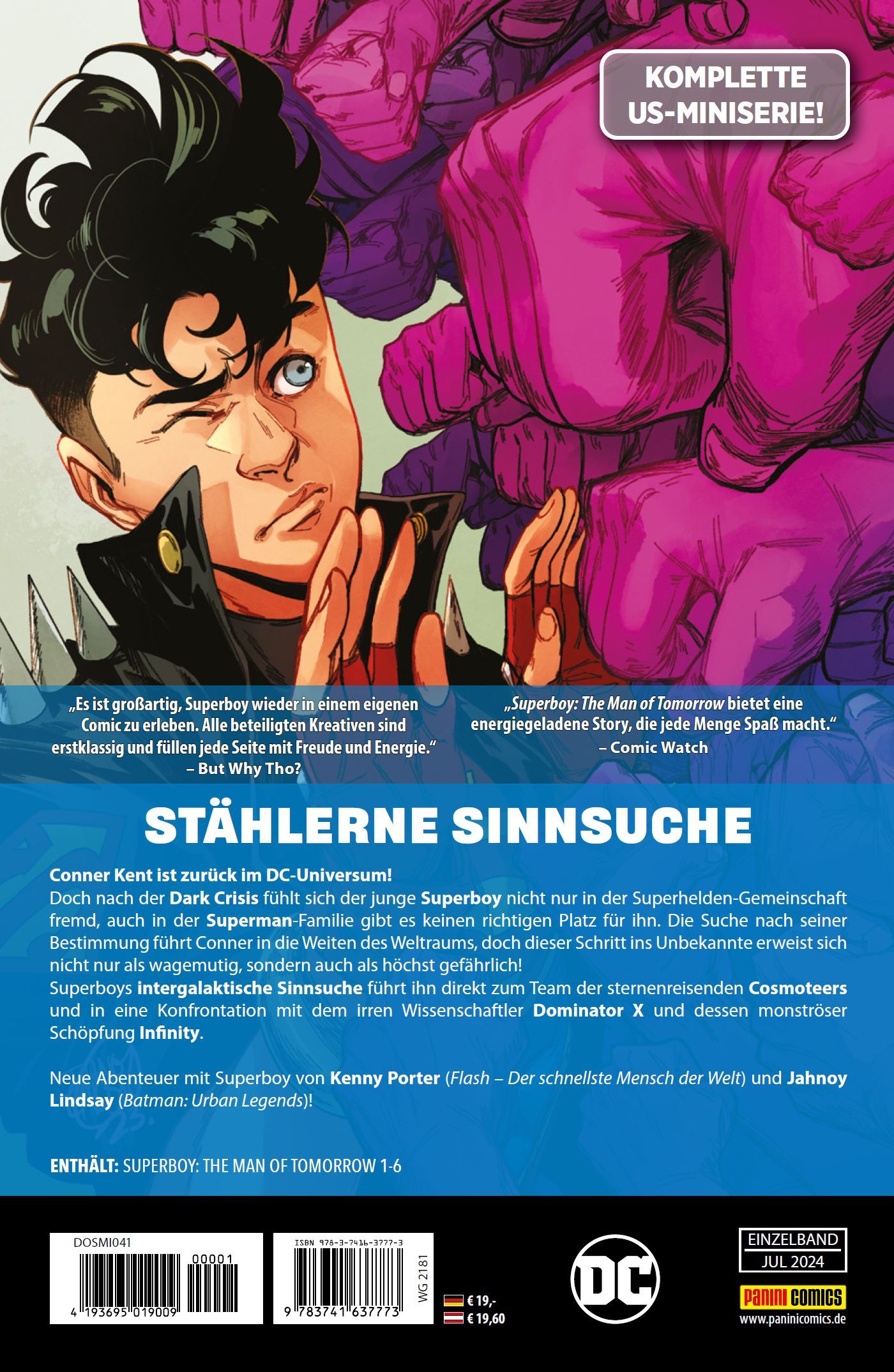 comic, superhero, stählerne sinnsuche, dc Comics, band 1-6