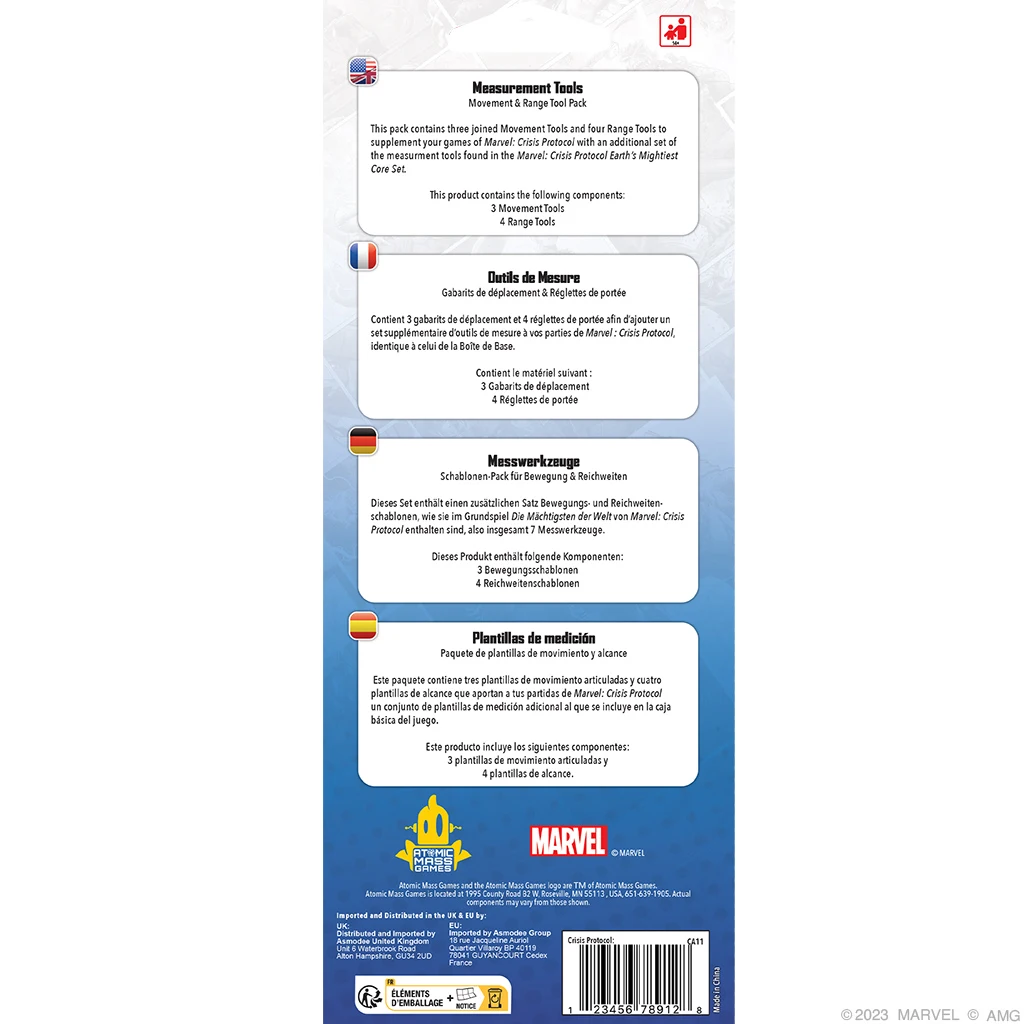 Marvel Crisis Protocol: Movement & Range Tool Pack Marvel Crisis Protocol: Movement & Range Tool Pack