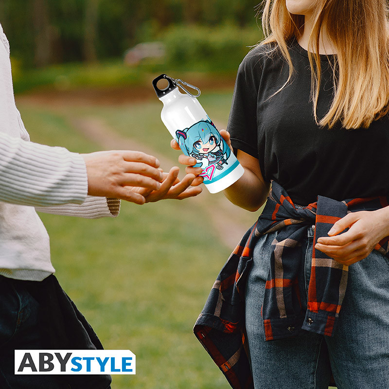 Hatsune Miku: Trinkflasche Cryptonloid weiß