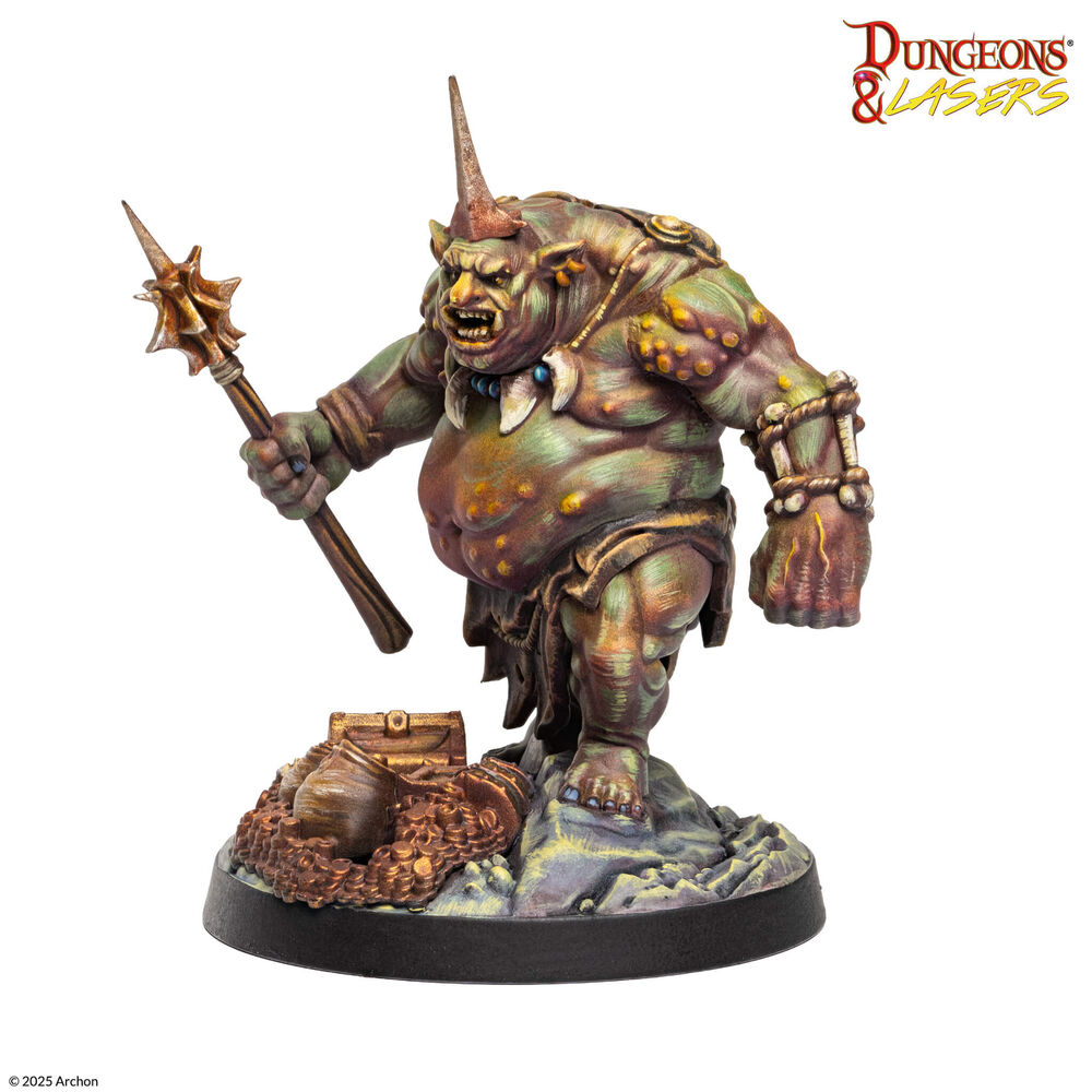 Orc-Figur, Troll, Stab, Rüstung, Basis-Szene