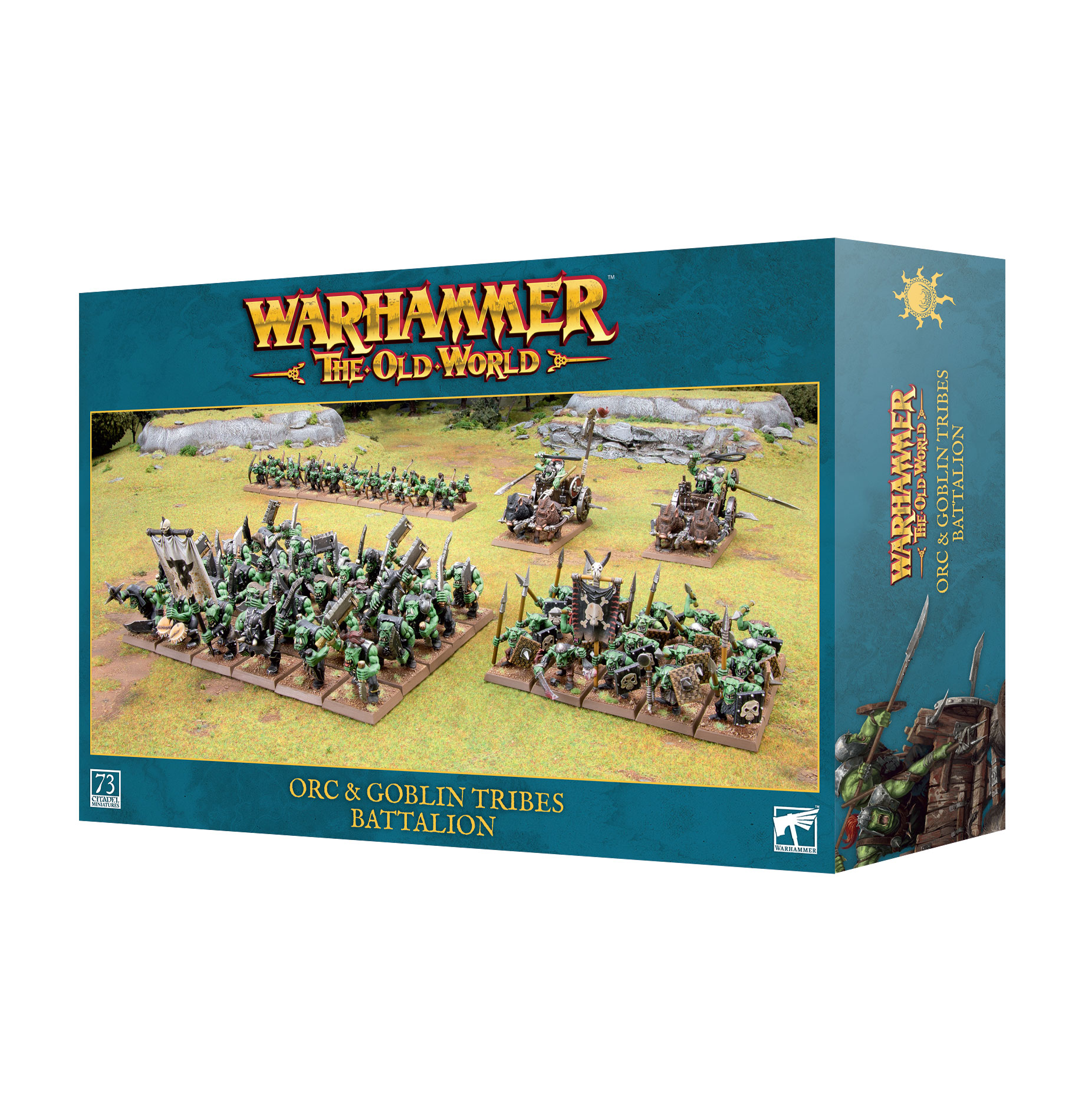 Warhammer: The Old World Battalion - Orc & Goblin Tribes Orc troops, Goblin tribes, Battle formation, Miniatures, Tabletop game