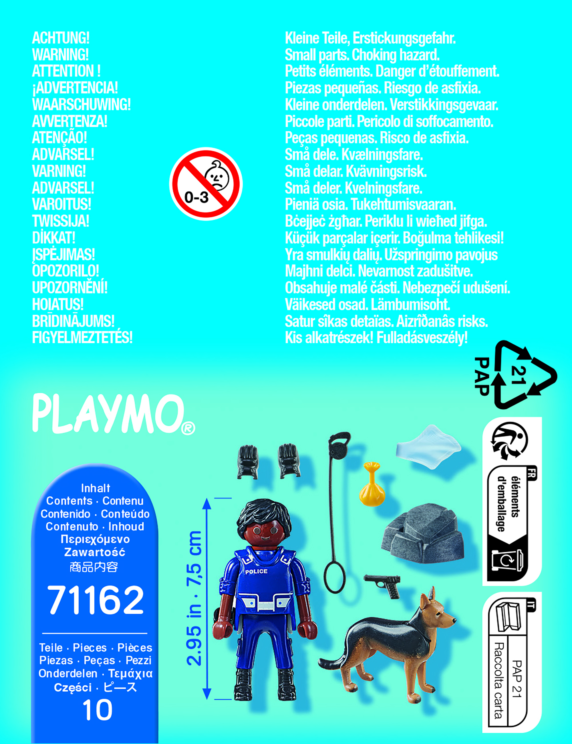 Playmobil: Special Plus - Polizist mit Spürhund 