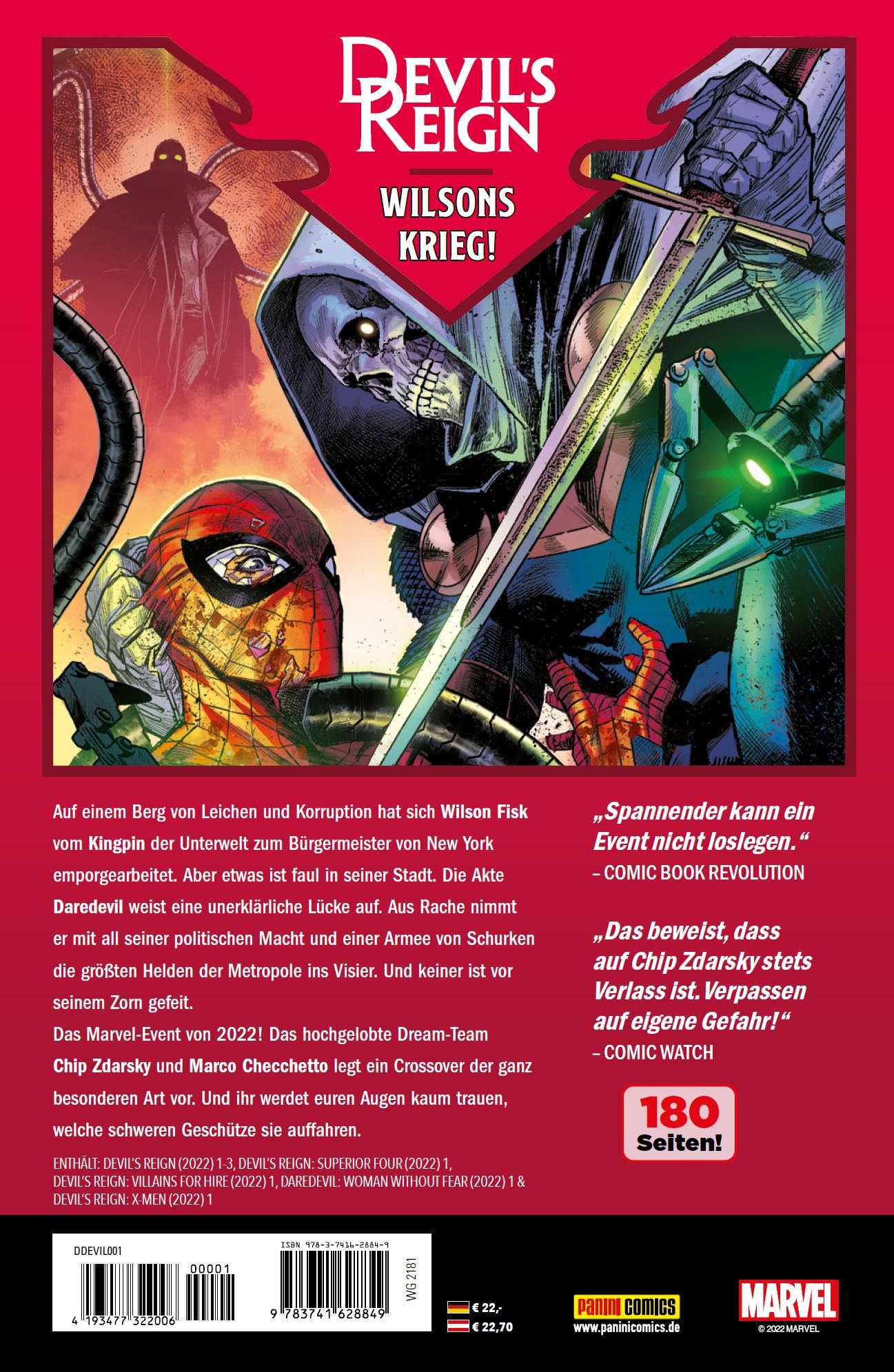 comics, evil's reign, maske, schwert, kopfskull, bösewicht, roter umschlag, grafikroman