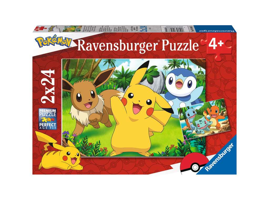Puzzle: Pokémon Pikachu und Freunde (2x24)
