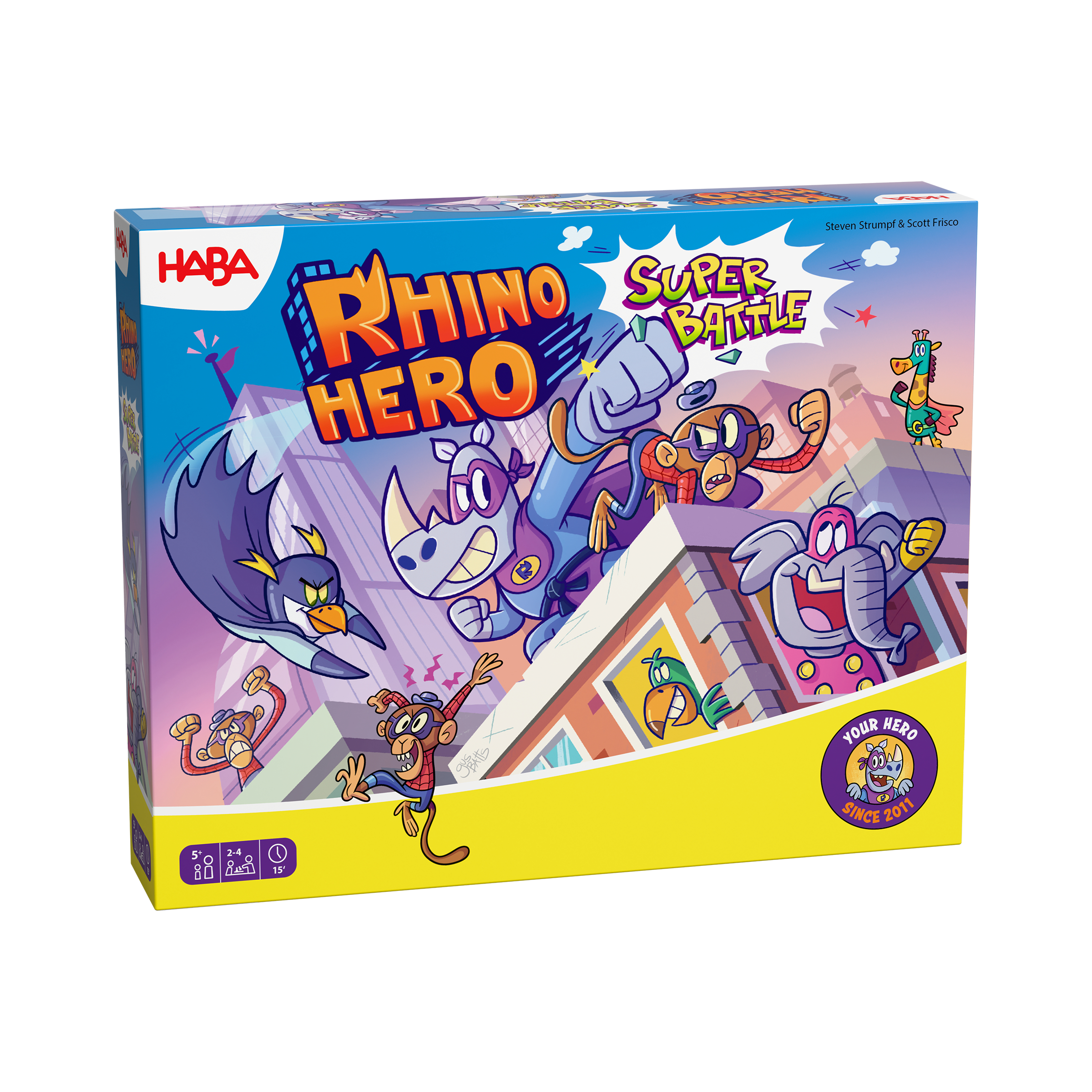 Spielzeug, Brettspiel, Rhino Hero, Super Battle, HABA
