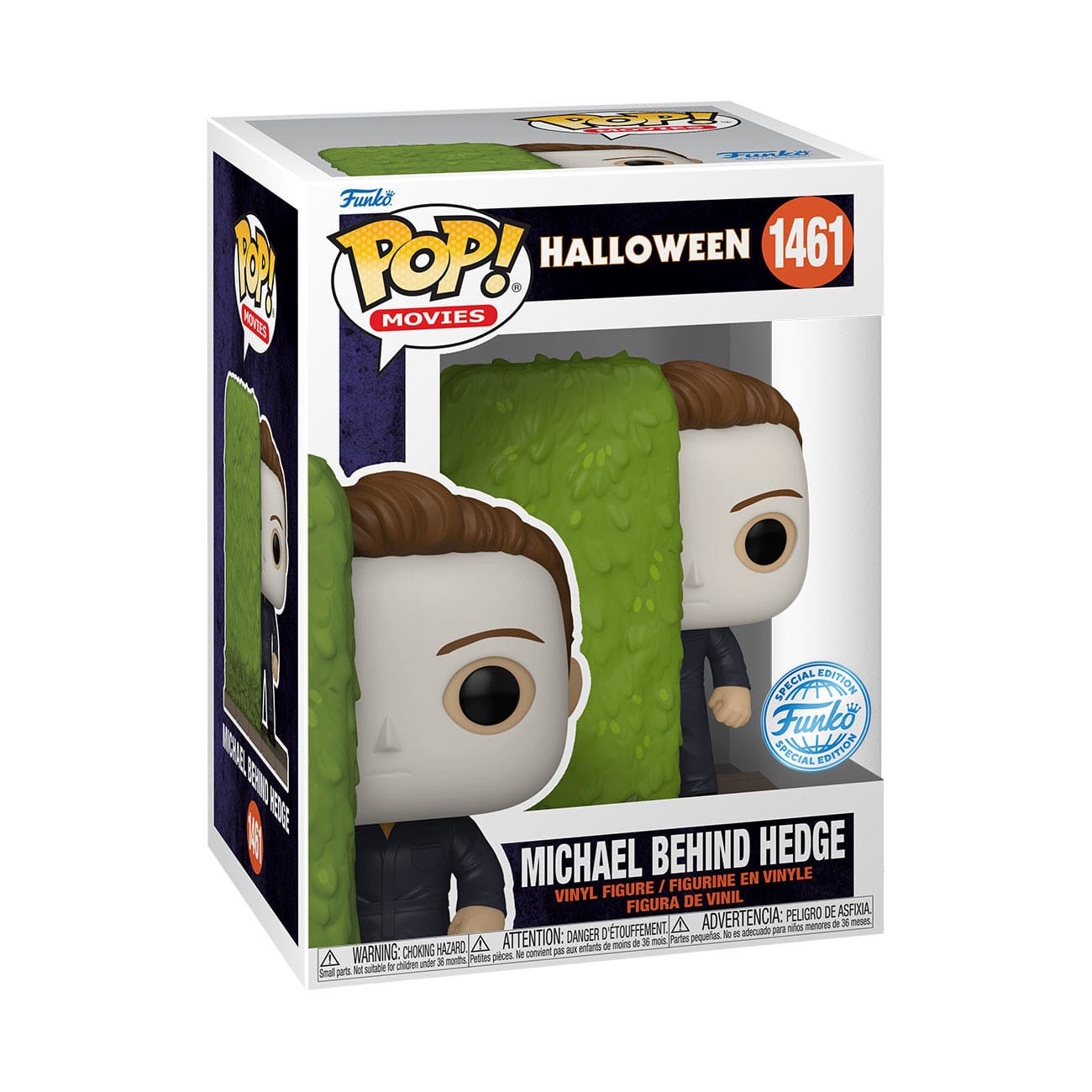 Halloween: POP Michael behind Hedge(1461)