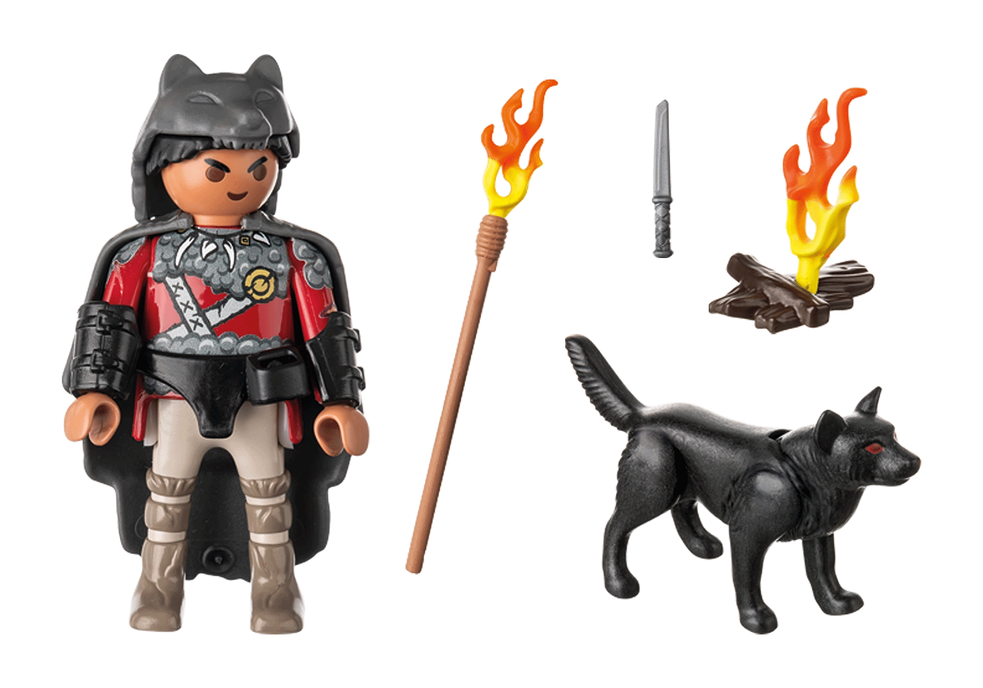 Playmobil: Special Plus - Krieger mit Wolf