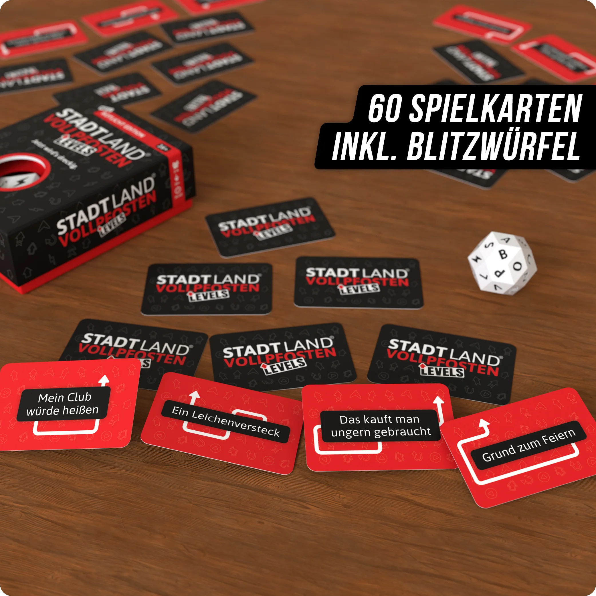 Stadt Land Vollpfosten: Levels - Rotlicht Edition