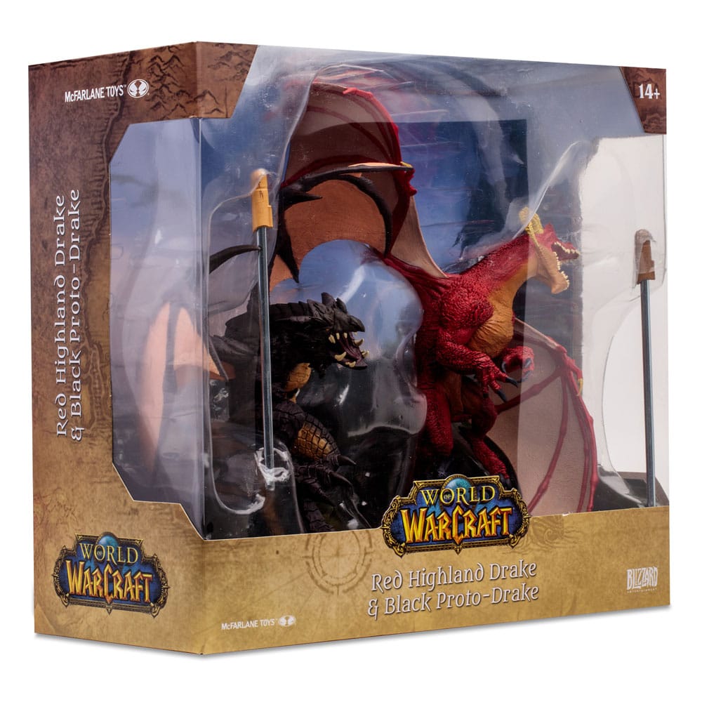 World of Warcraft AF: Red Highland Drake & Black Proto-Drake Set