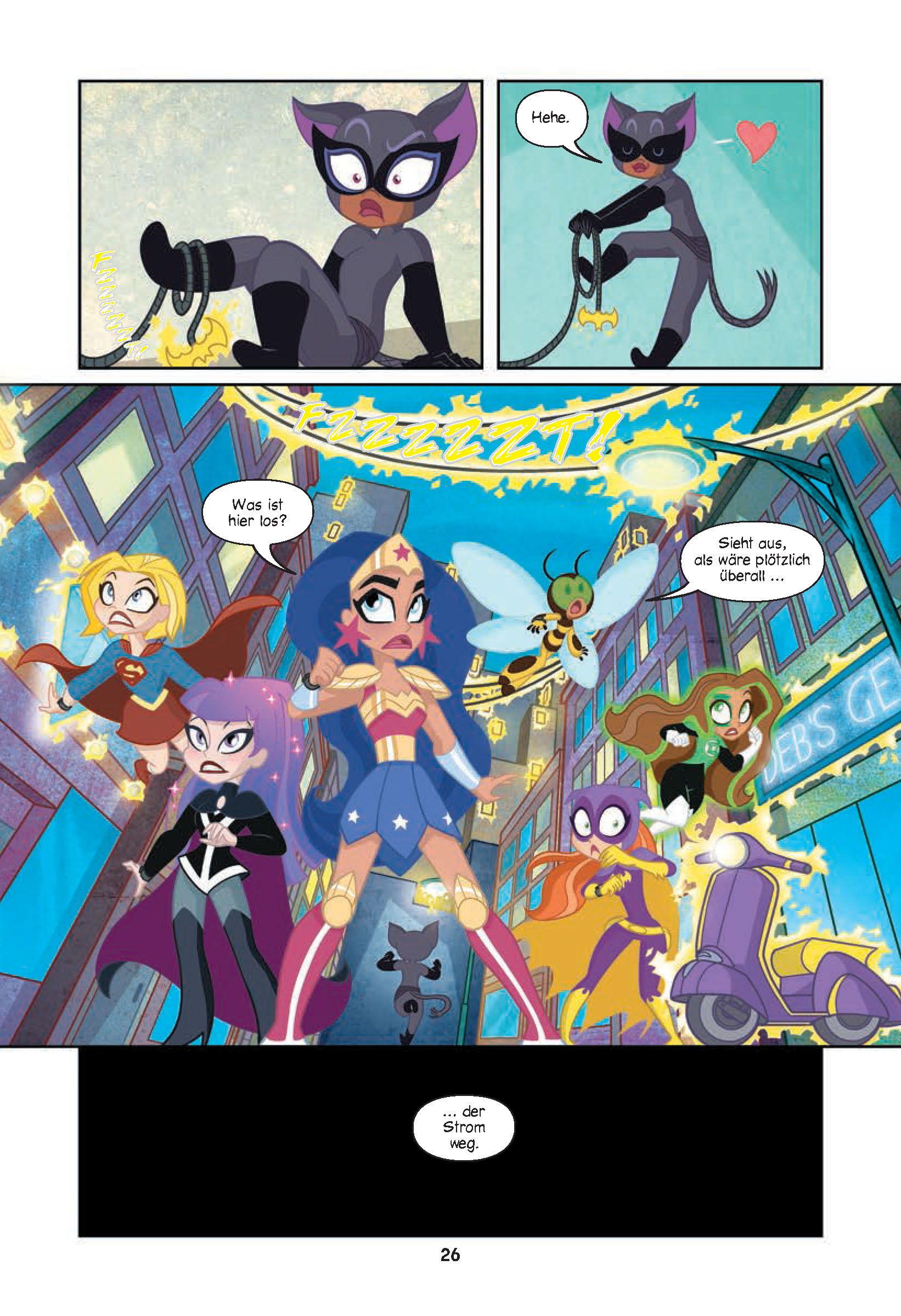 Katzen-Helden, Superhelden, Comic-Szene, Maske, Stadt-Szene