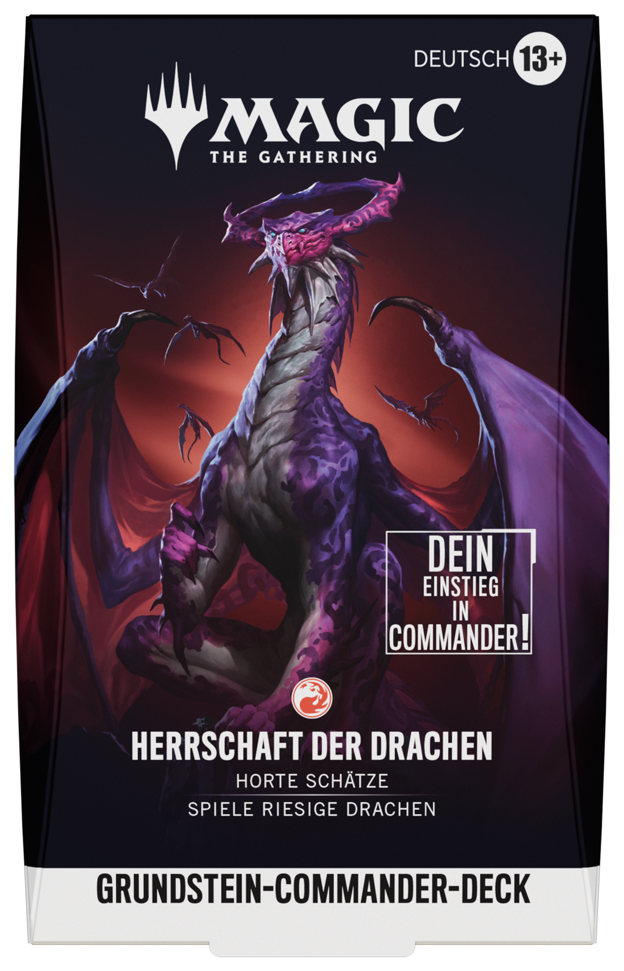 Magic CCG dt.: Grundstein Commander Deck 2026 Herrschaft der Drachen drache, Drache-Deck, Kartenspiel, Magic the Gathering, Grundstein-Commander-Deck