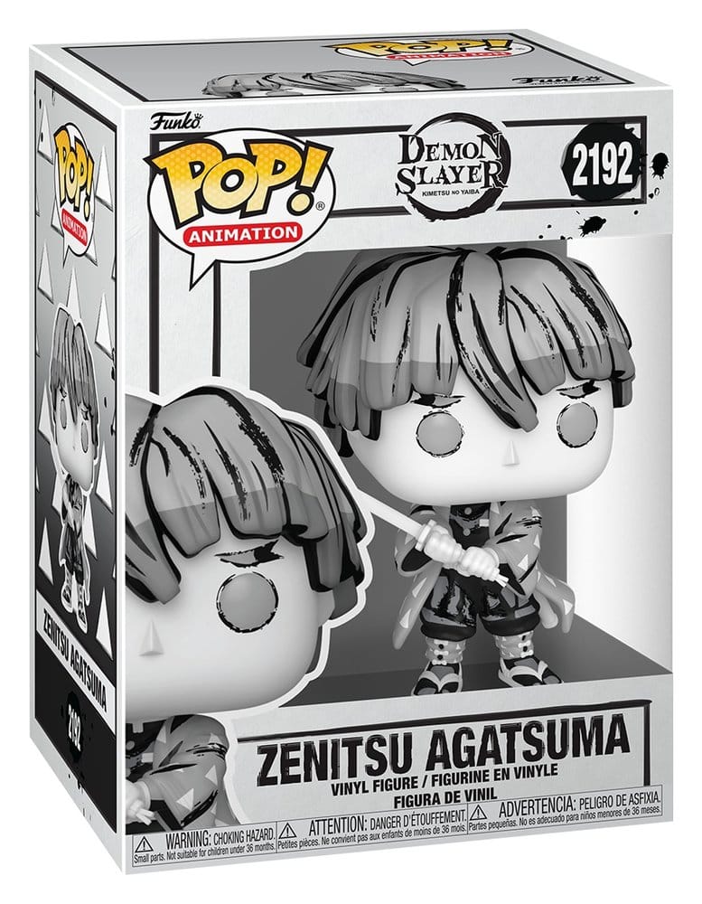 Demon Slayer: POP Zenitsu Agatsuma b/w (2192) Demon Slayer, Zenitsu Agatsuma, Vinylfigur, Funko Pop, Figurine
