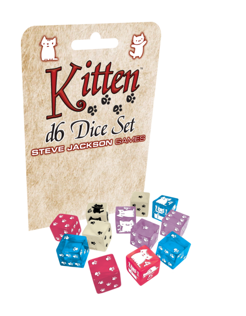 Kitten D6 Dice Set Kitten D6 Dice Set