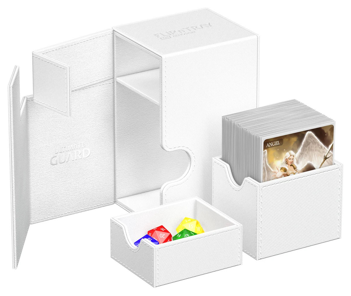 Ultimate Guard: Deckbox Flip'n'Tray 80+ Monocolor Weiß